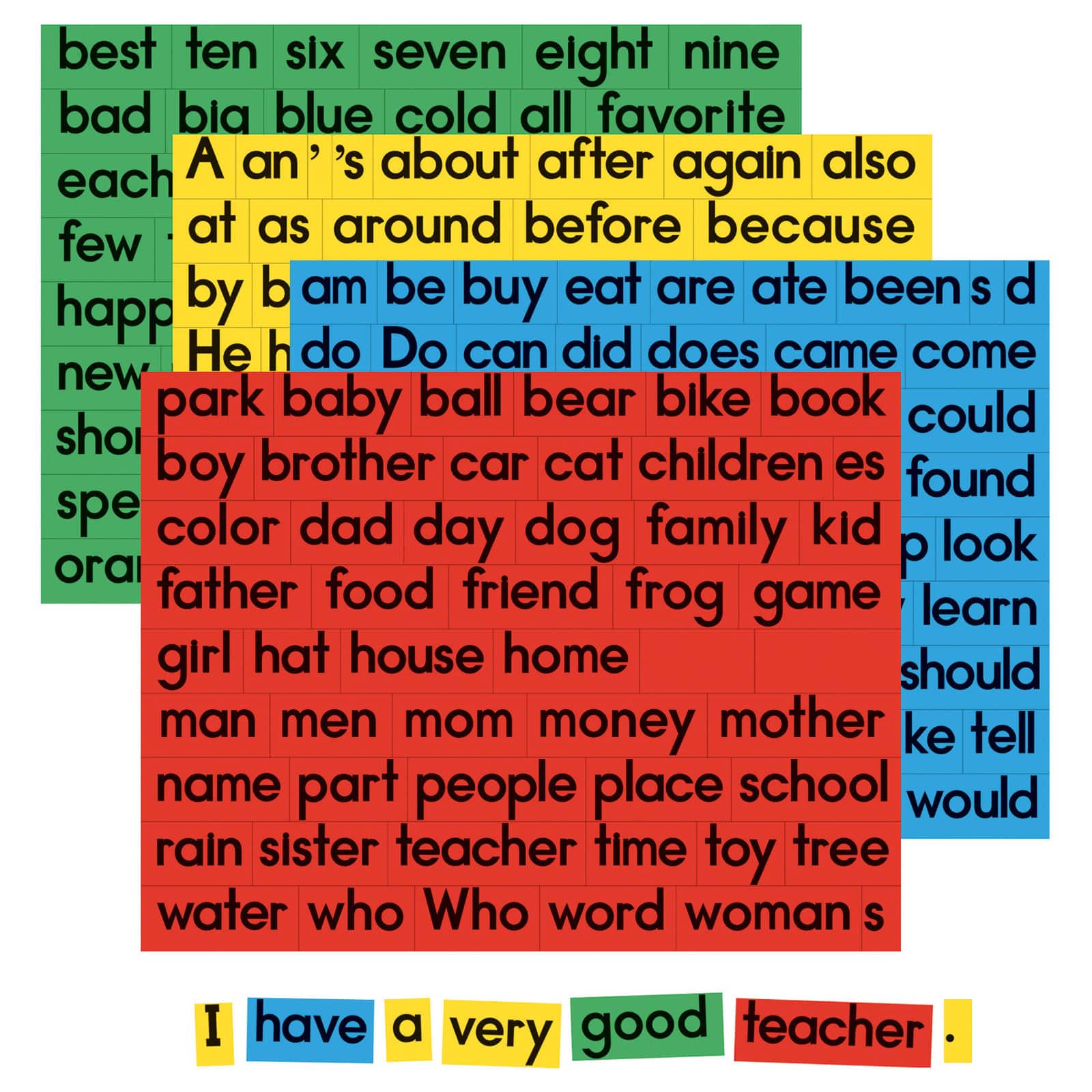 Dowling Magnets® Sentence Building Magnets, 270ct.