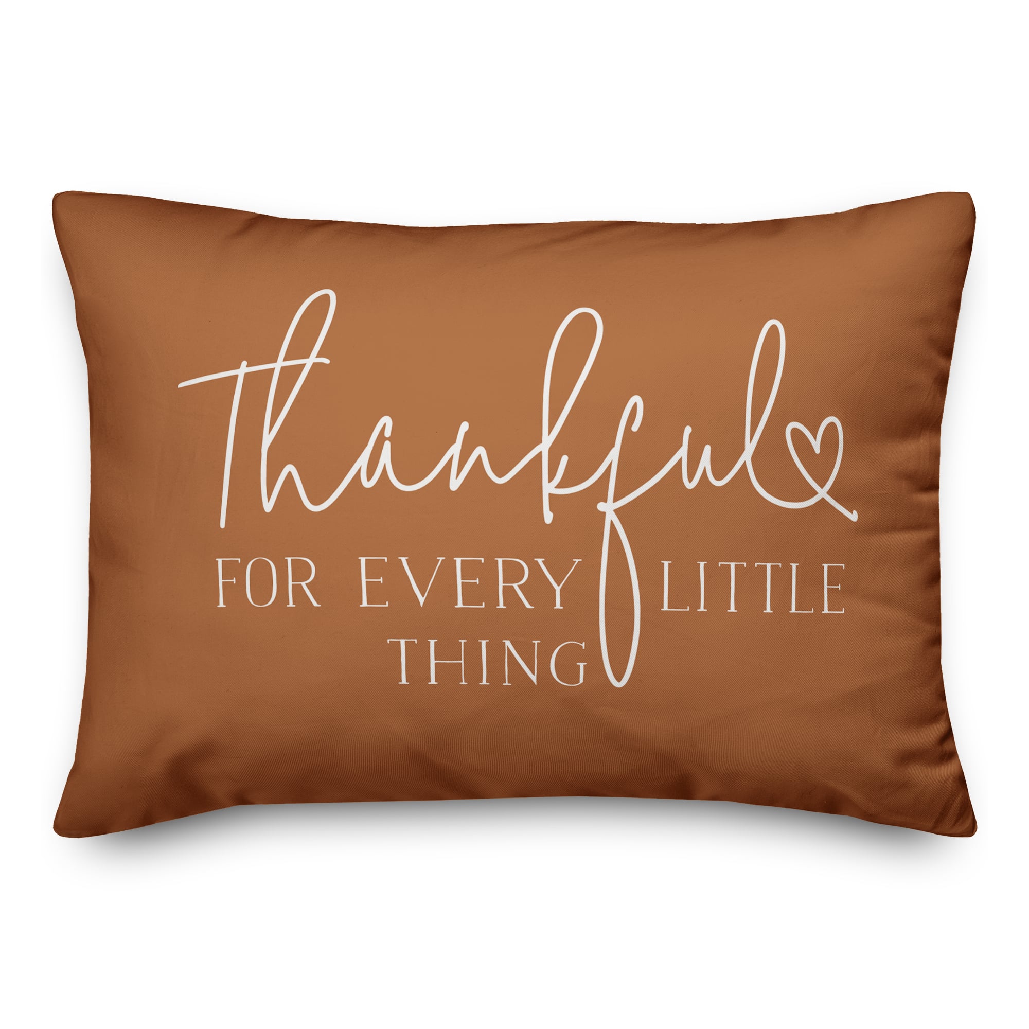Thankful for Every Little Thing 20" x 14" Indoor / Outdoor Pillow