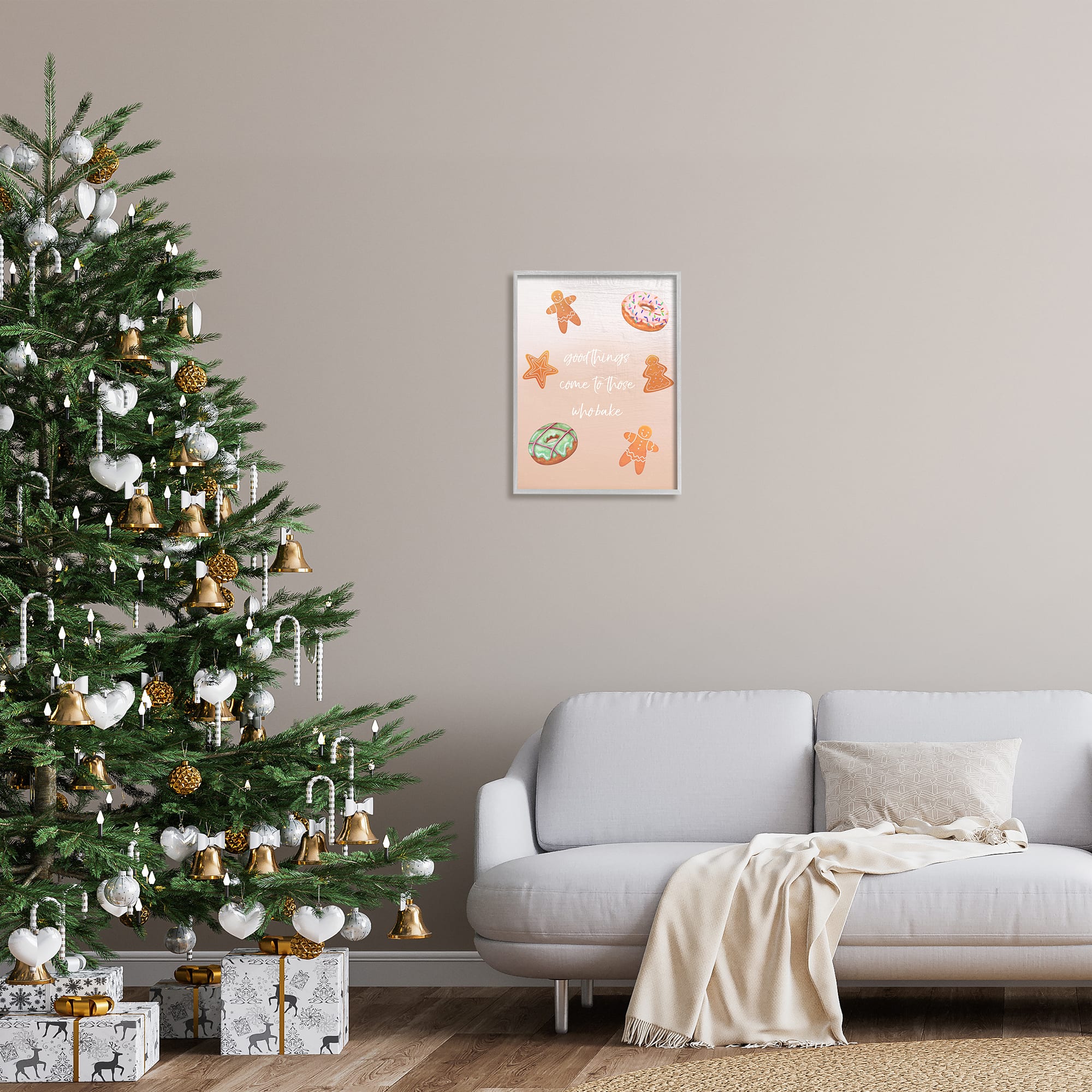 Stupell Industries Those Who Bake Holiday Cookies Framed Giclee Art