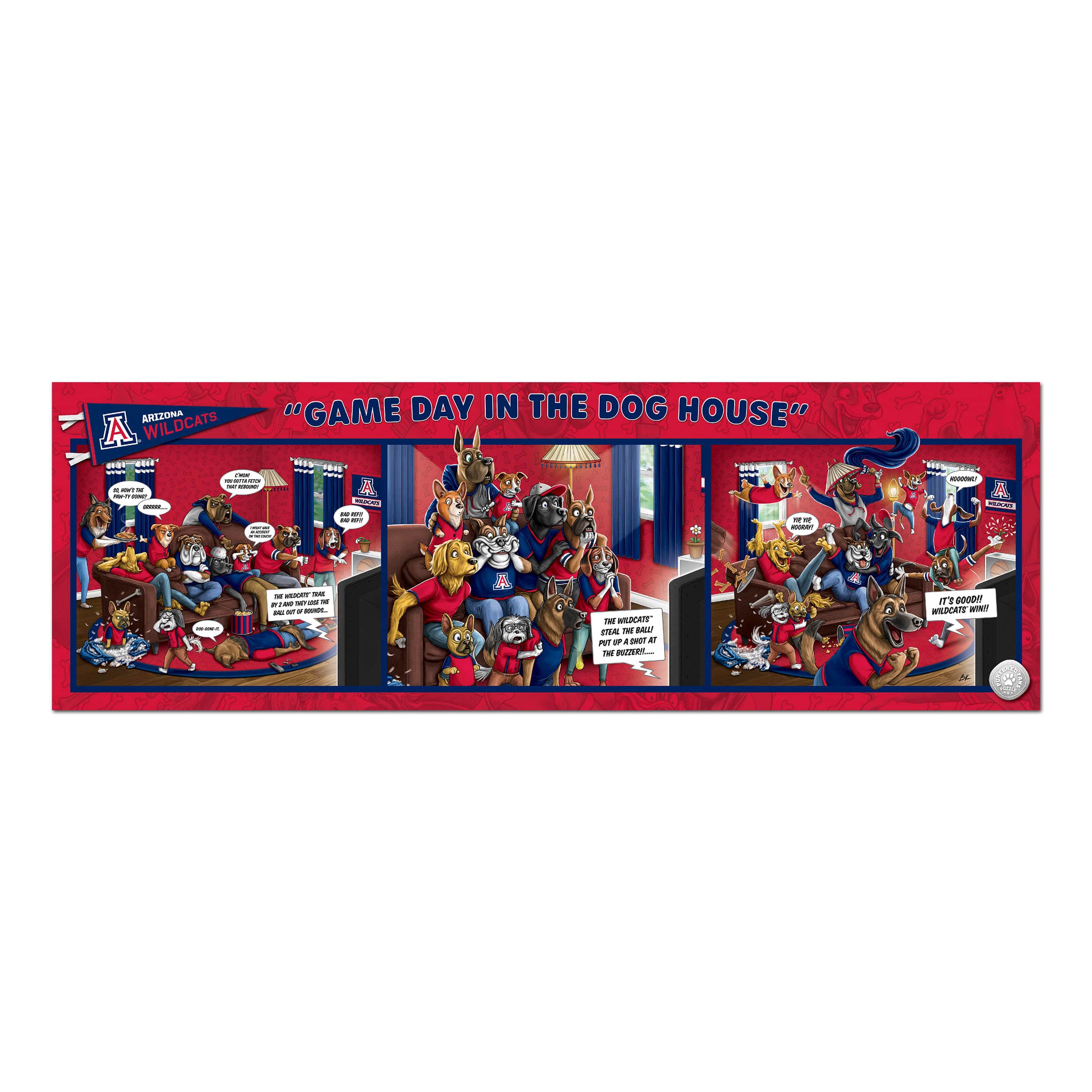 College Game Day in the Dog House 1,000 Piece Puzzle