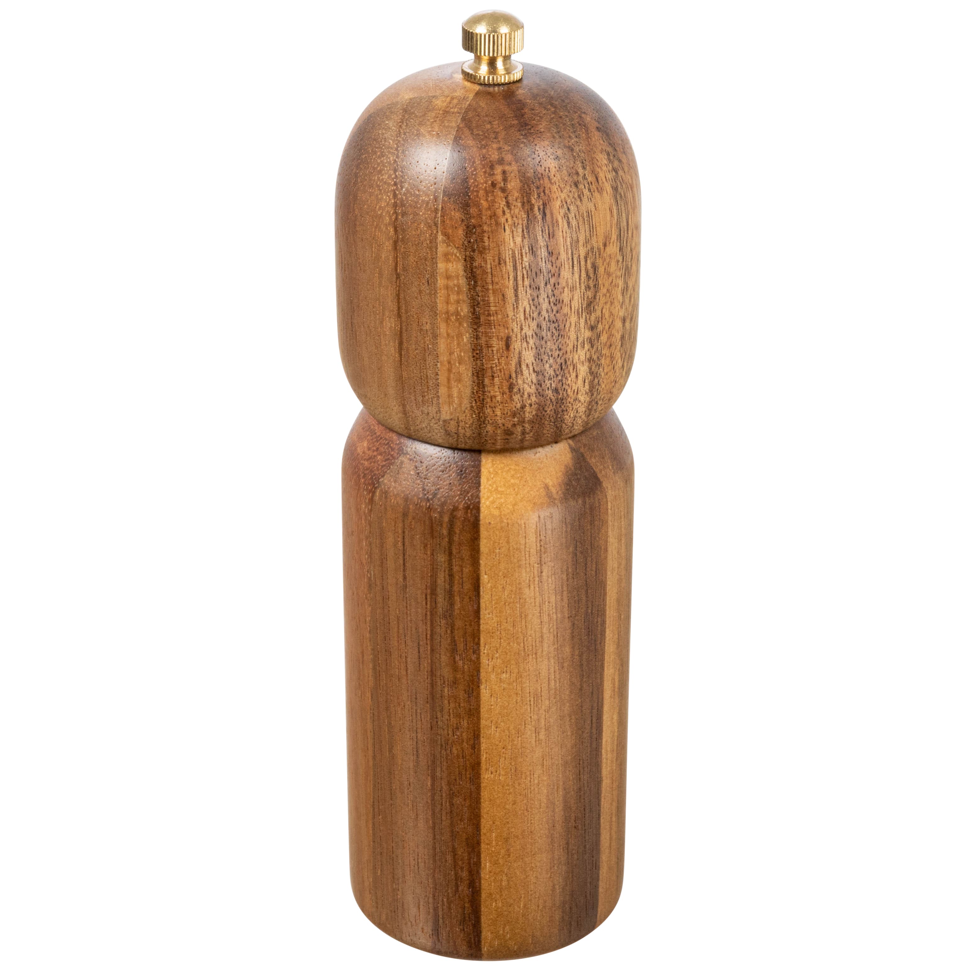Hello Honey® Walnut Brown Modern Wood Salt and Pepper Mill