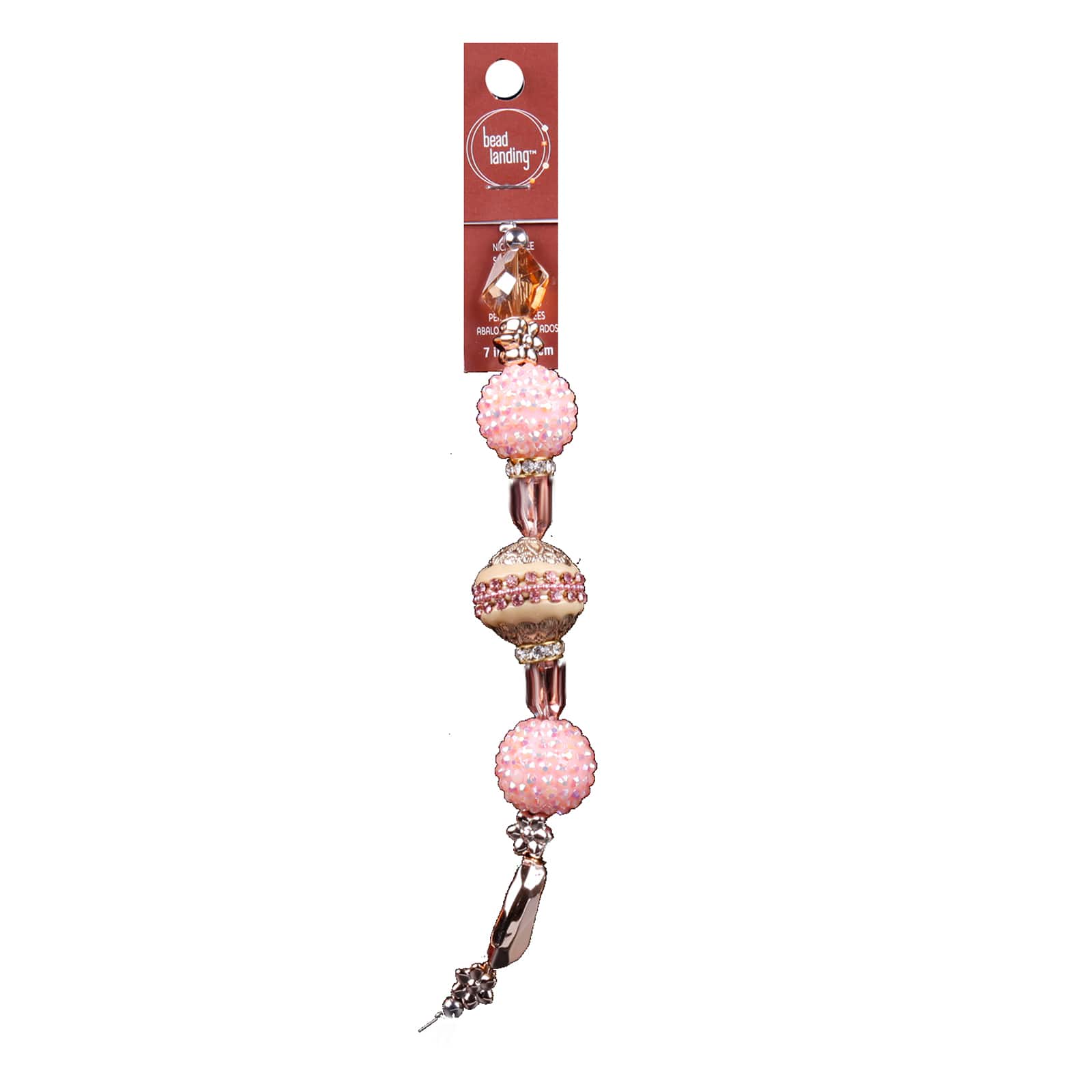 12 Pack: Rose Gold Mix Round Strung Beads by Bead Landing™
