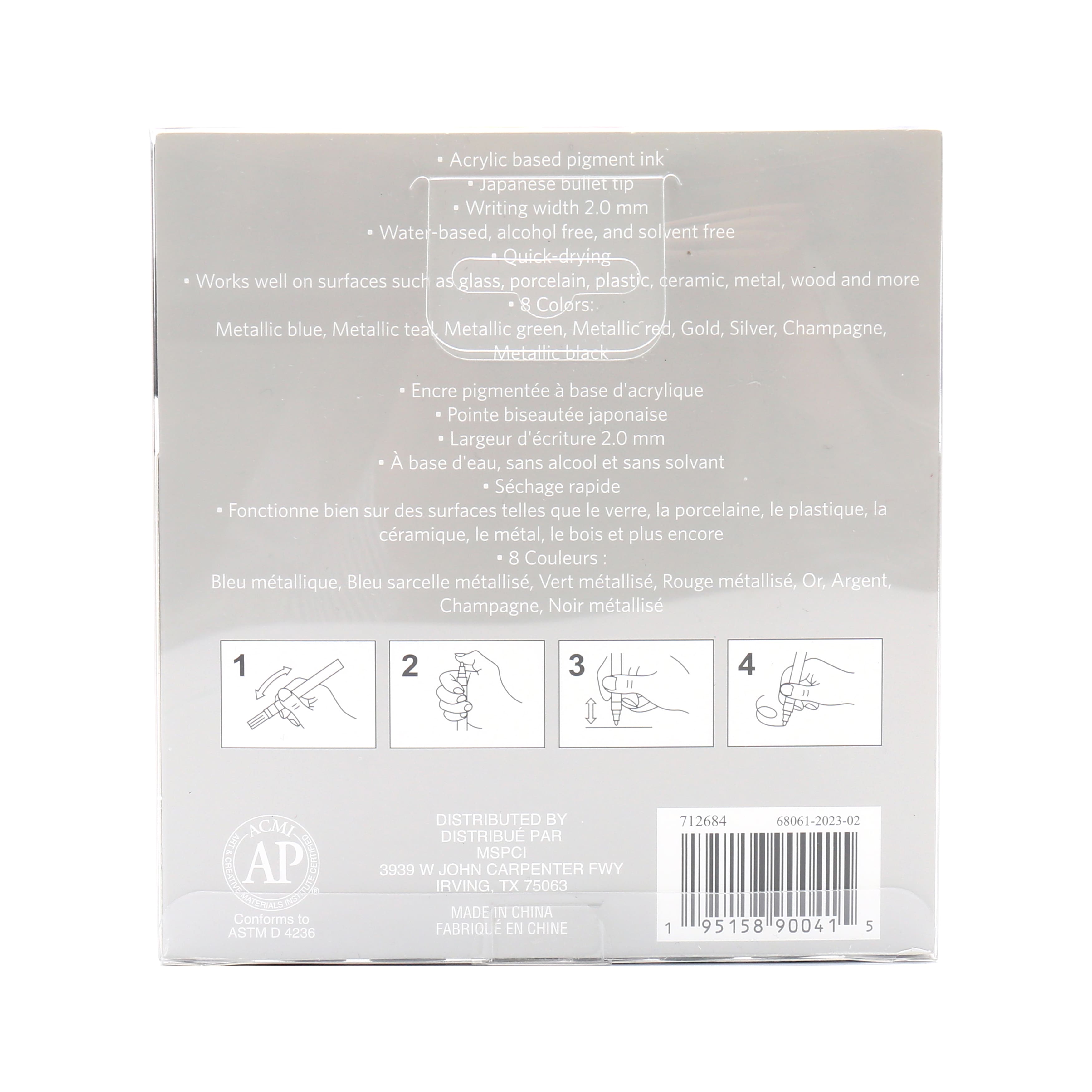 Metallic Acrylic Paint Marker Set by Artist's Loft™