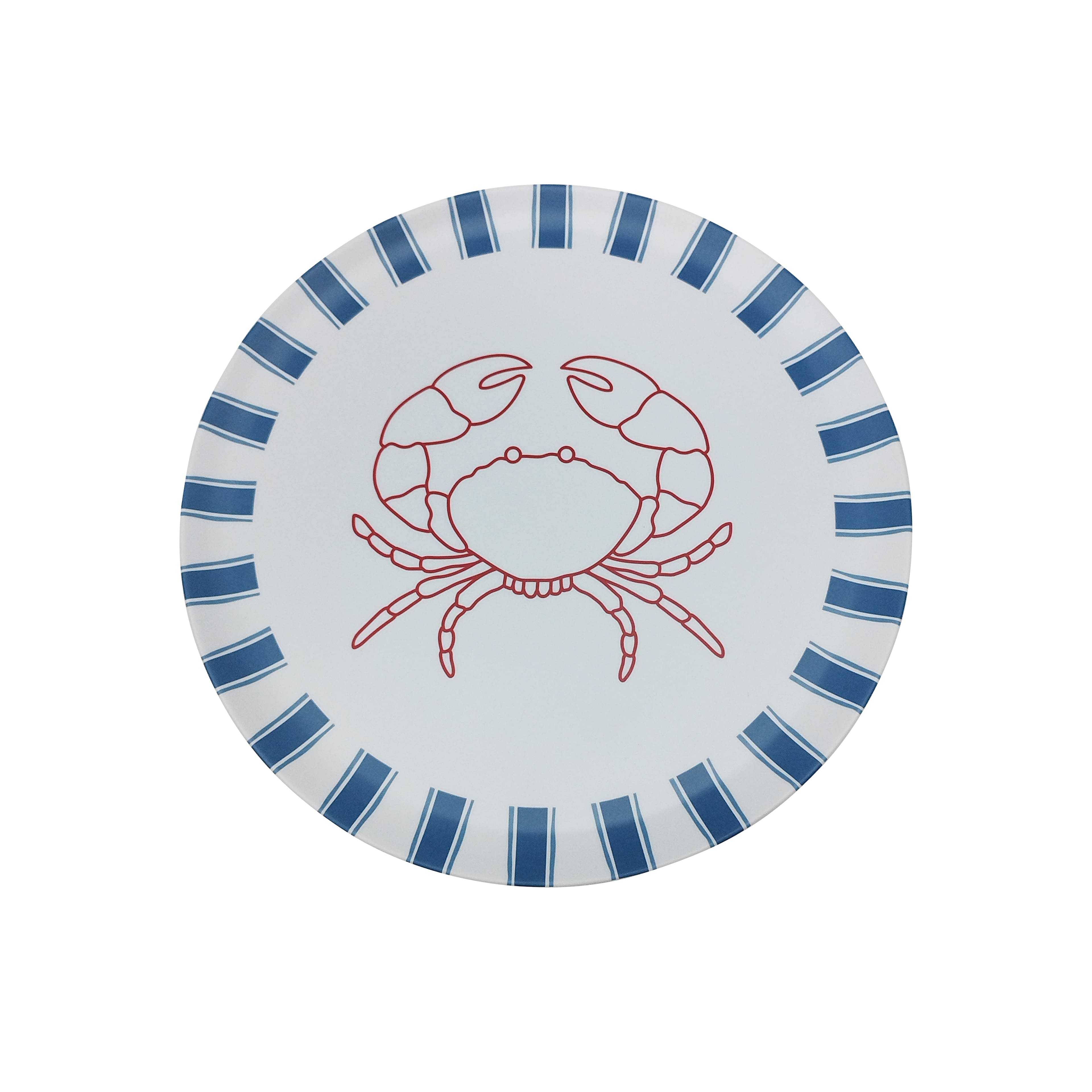 14" Coastal Crab Melamine Platter by Celebrate It™