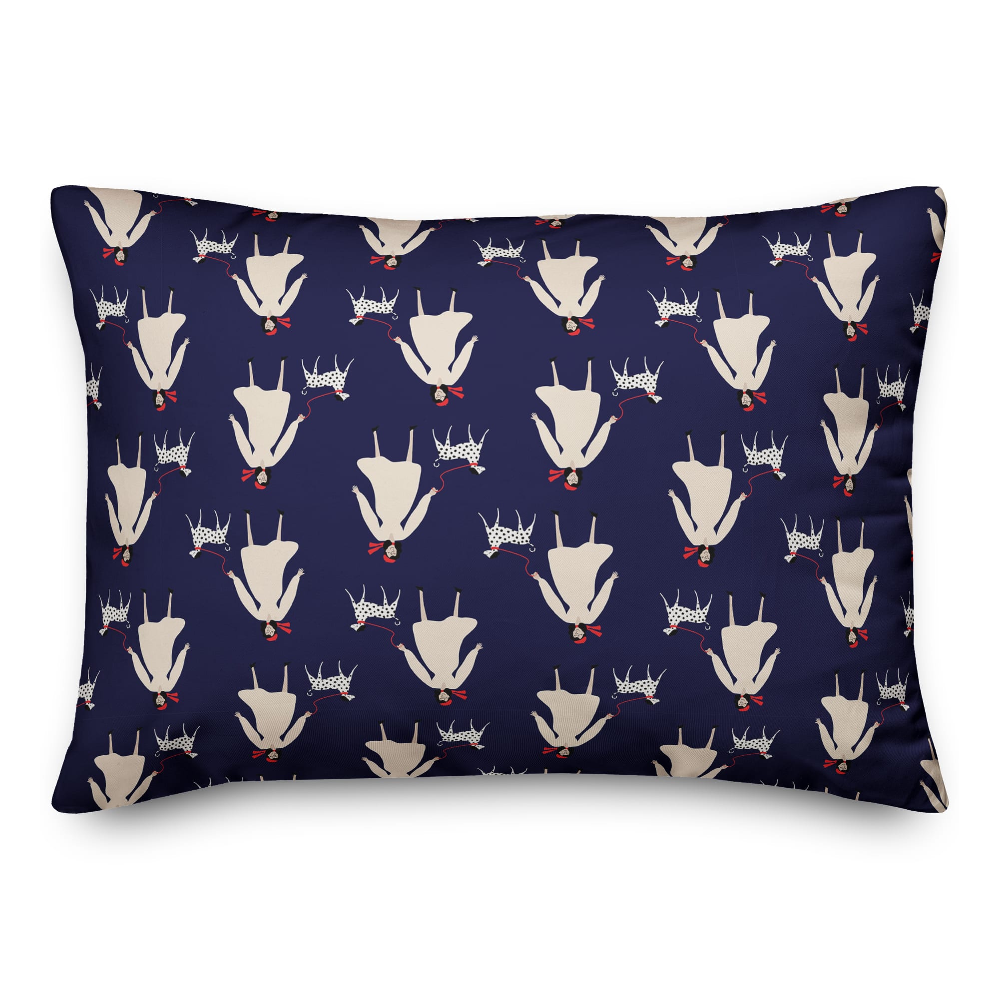 La Vie en Rose Rectangle Throw Pillow