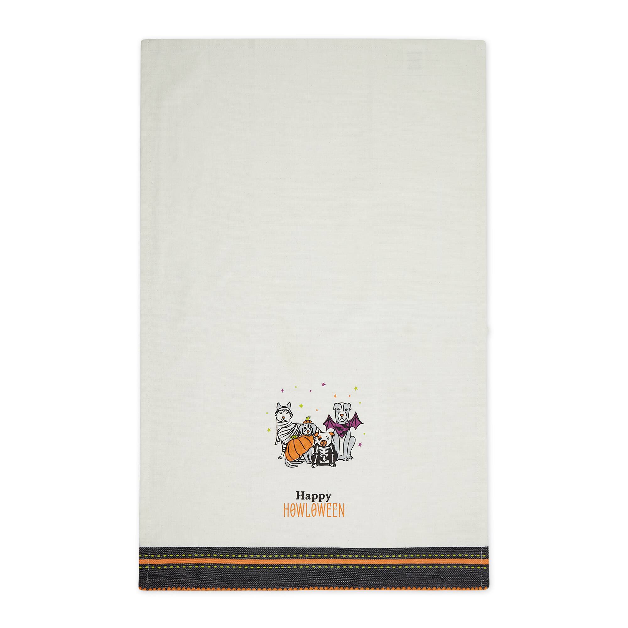 DII® Happy Howl-Oween Dishtowel Set