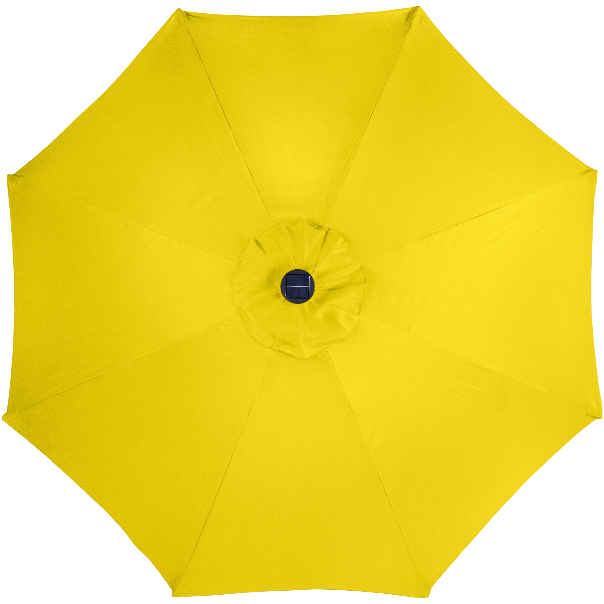 9ft. Solar Lighted Outdoor Patio Market Umbrella