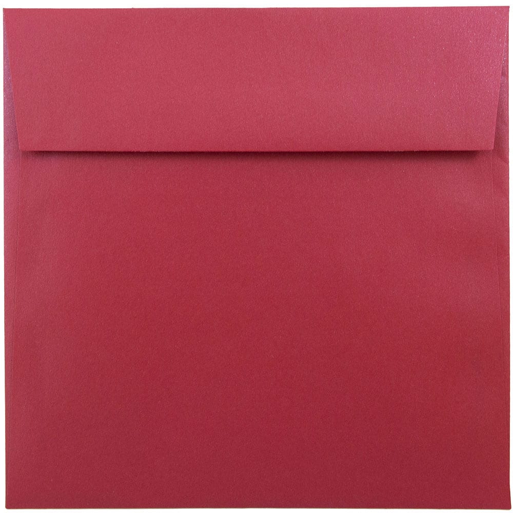 JAM Paper 6.5" x 6.5" Square Metallic Invitation Envelopes