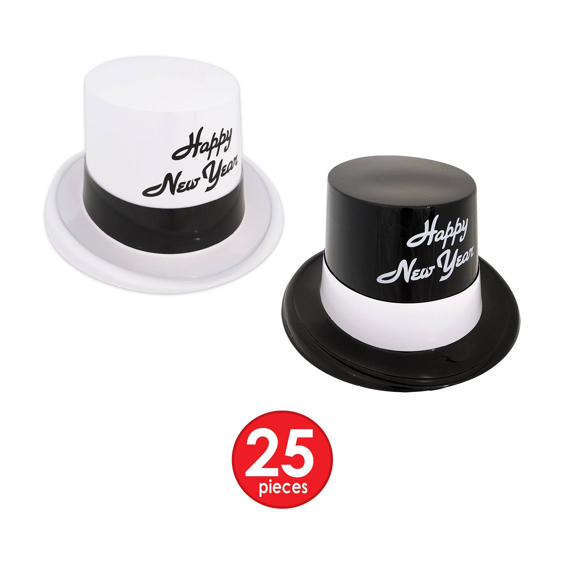 Beistle Black & White New Year Legacy Party Favor Kit for 50