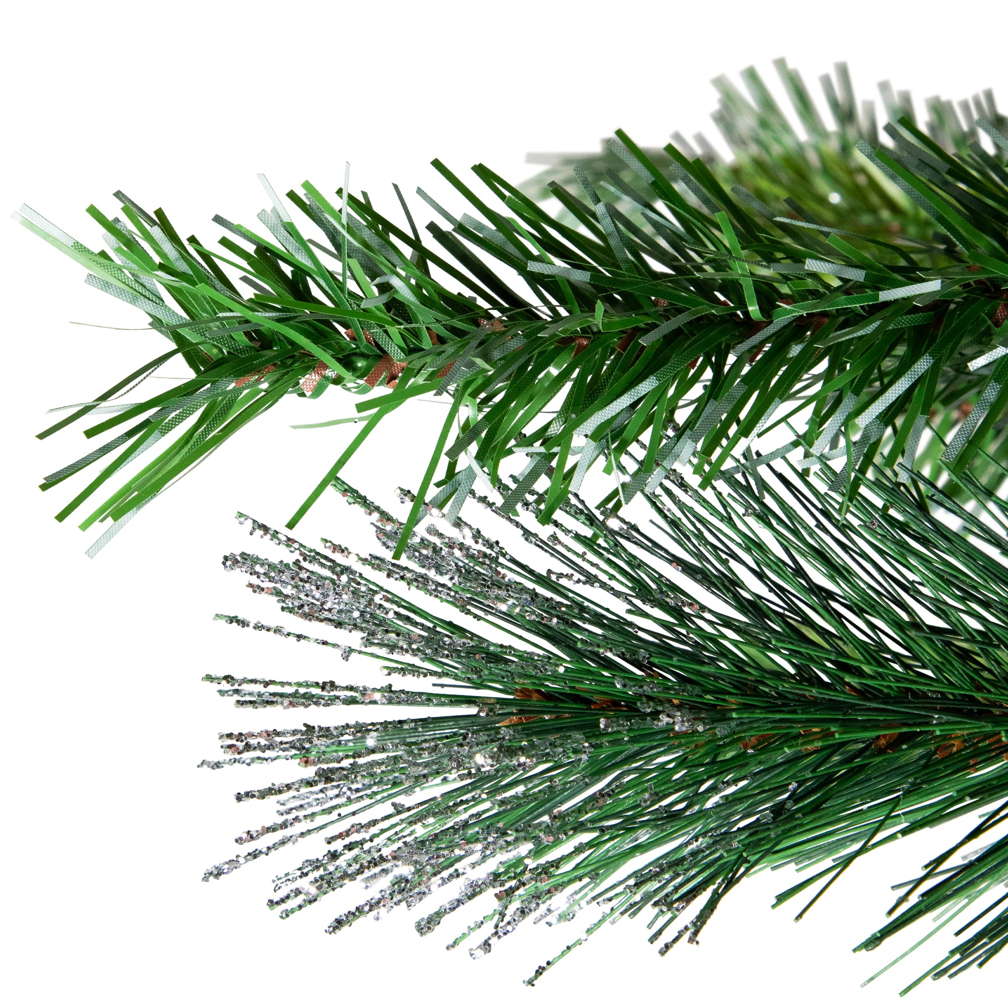 3ft. Unlit Two Tone Buckeye Glitter Pine Artificial Christmas Tree