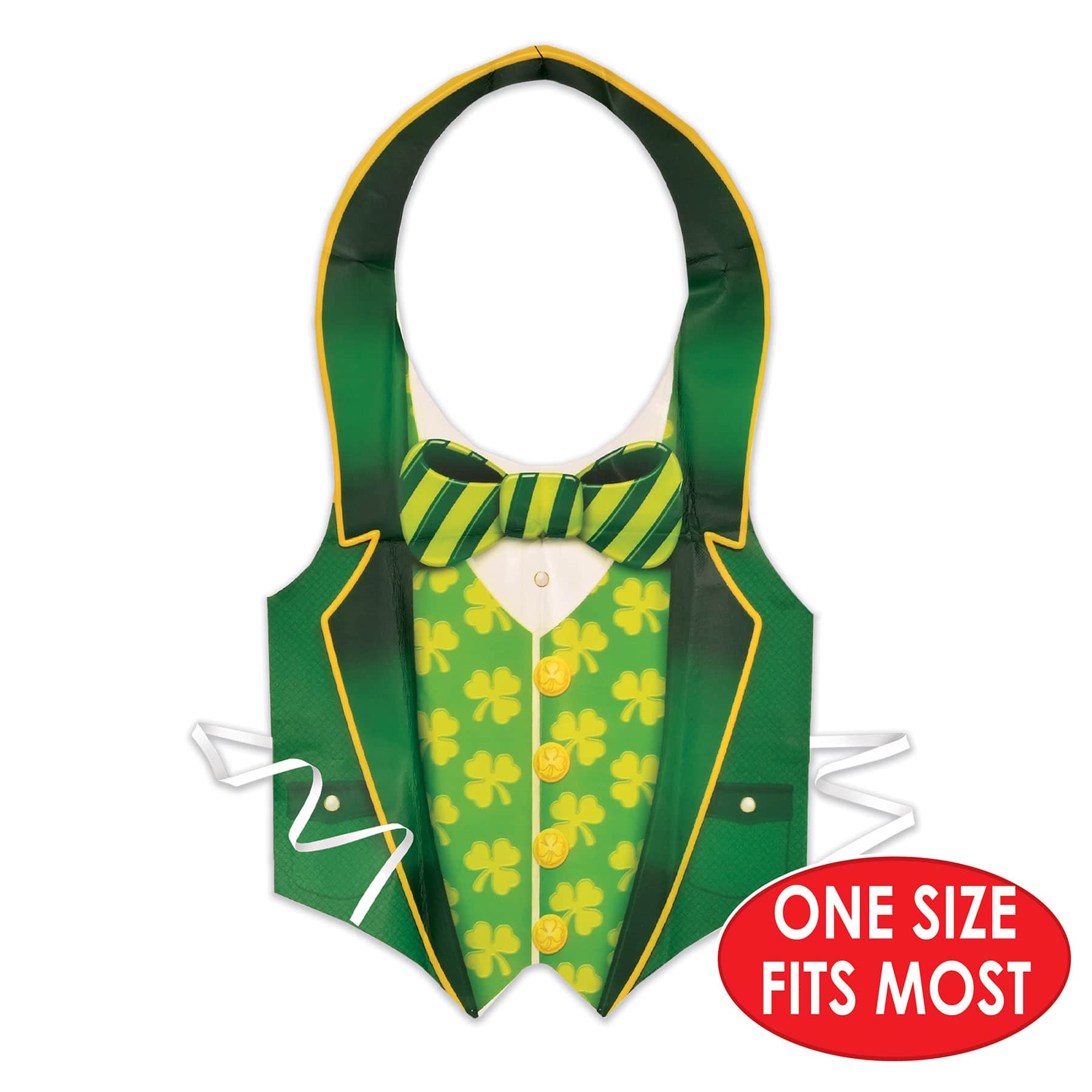 Beistle Plastic St. Patrick's Day Vests, 2ct.