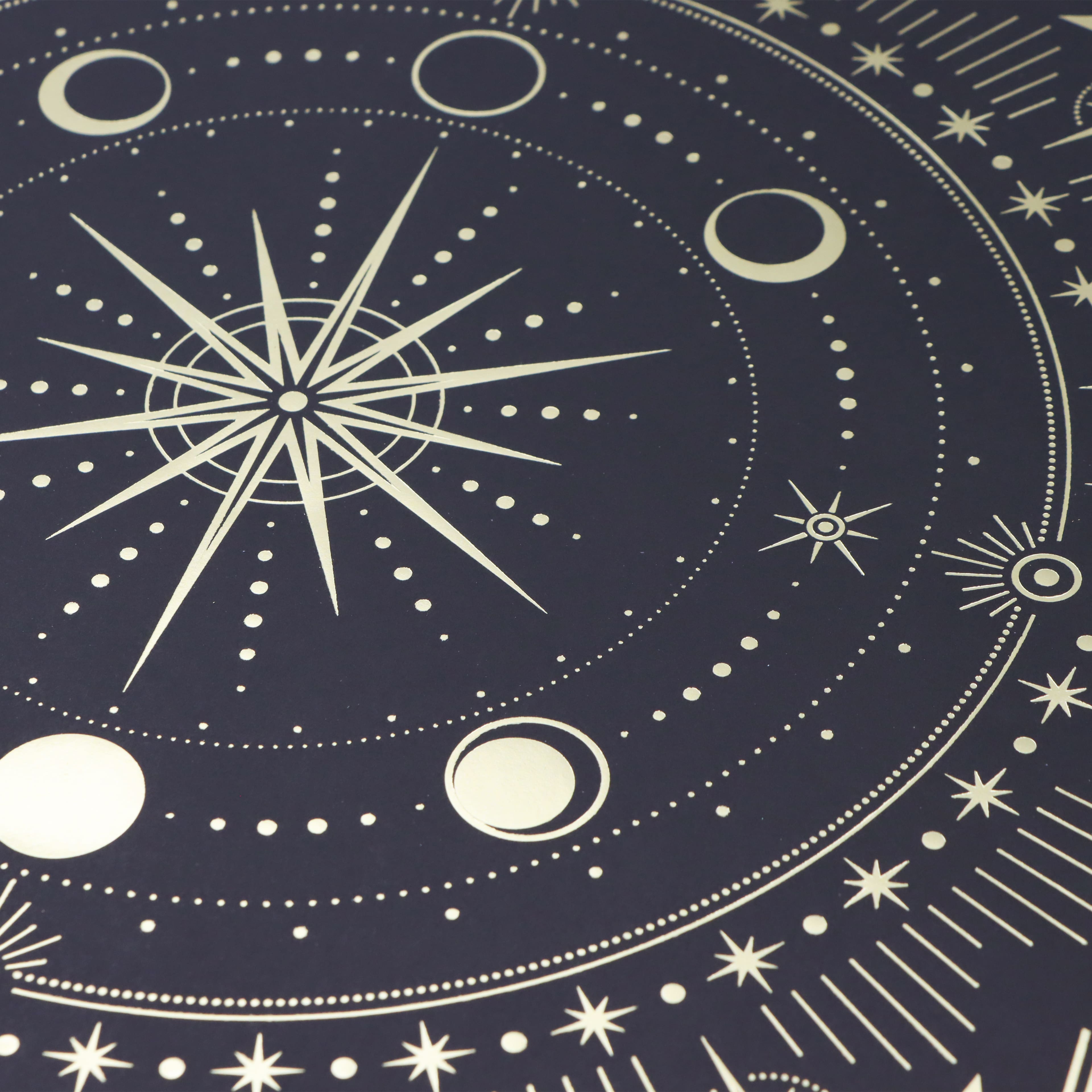 12" x 12" Black & Gold Celestial Sigle Sided Lightweight Paper by Recollections™