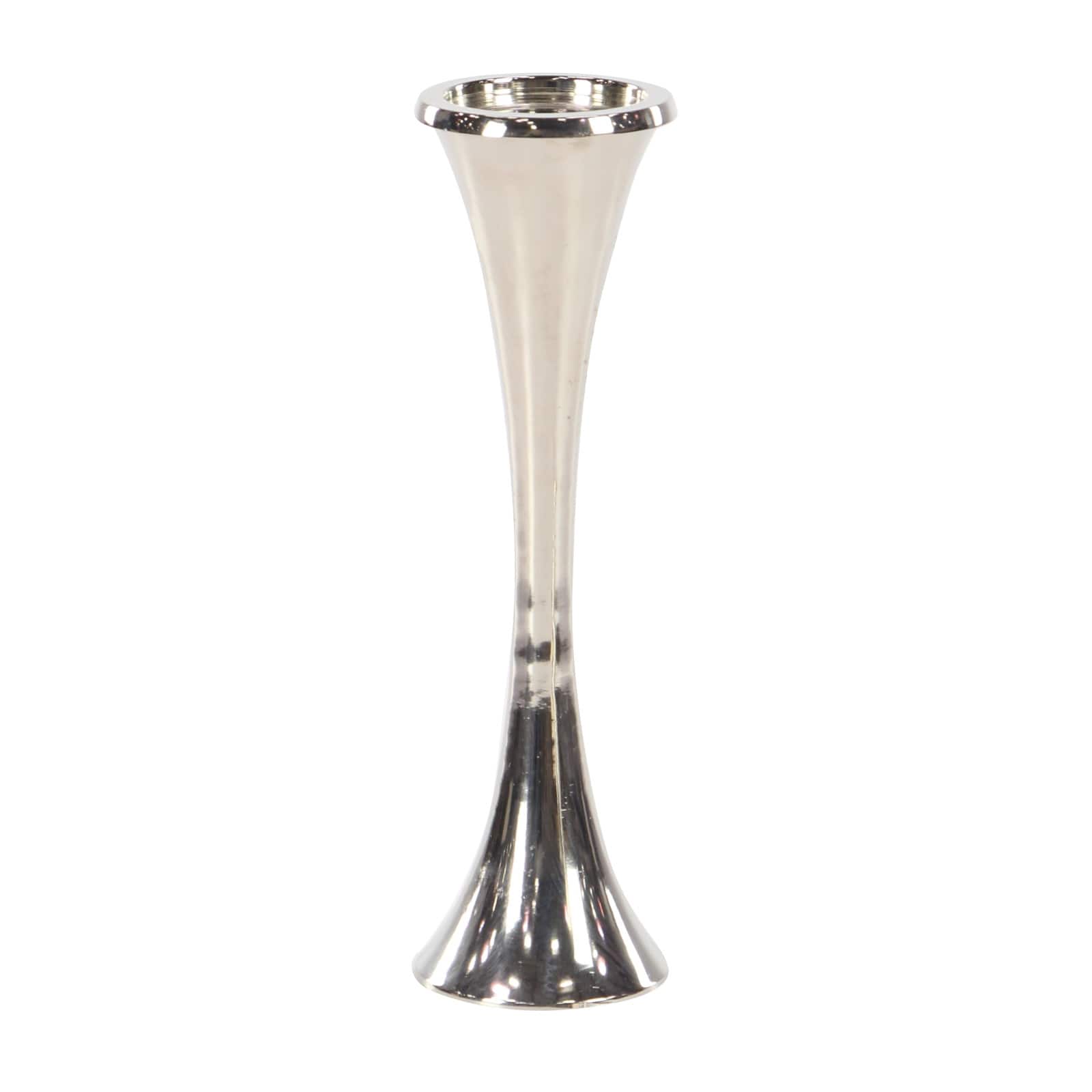 Silver Modern Candle Holder Set