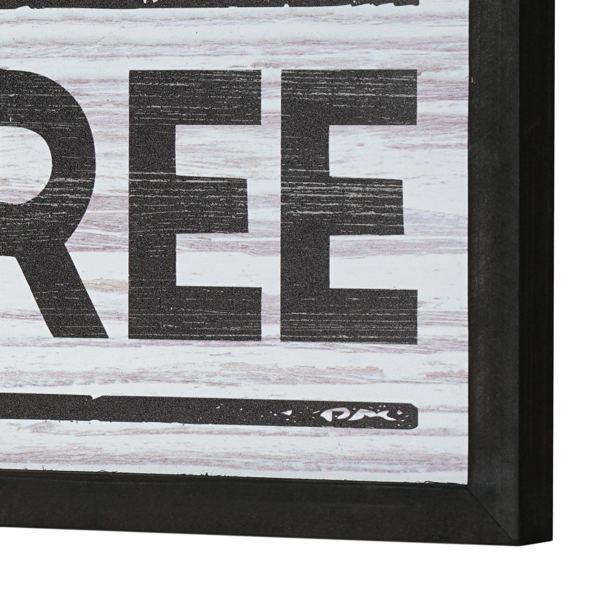 American Art Décor™ 36" Land Of The Free Novelty Wall Sign