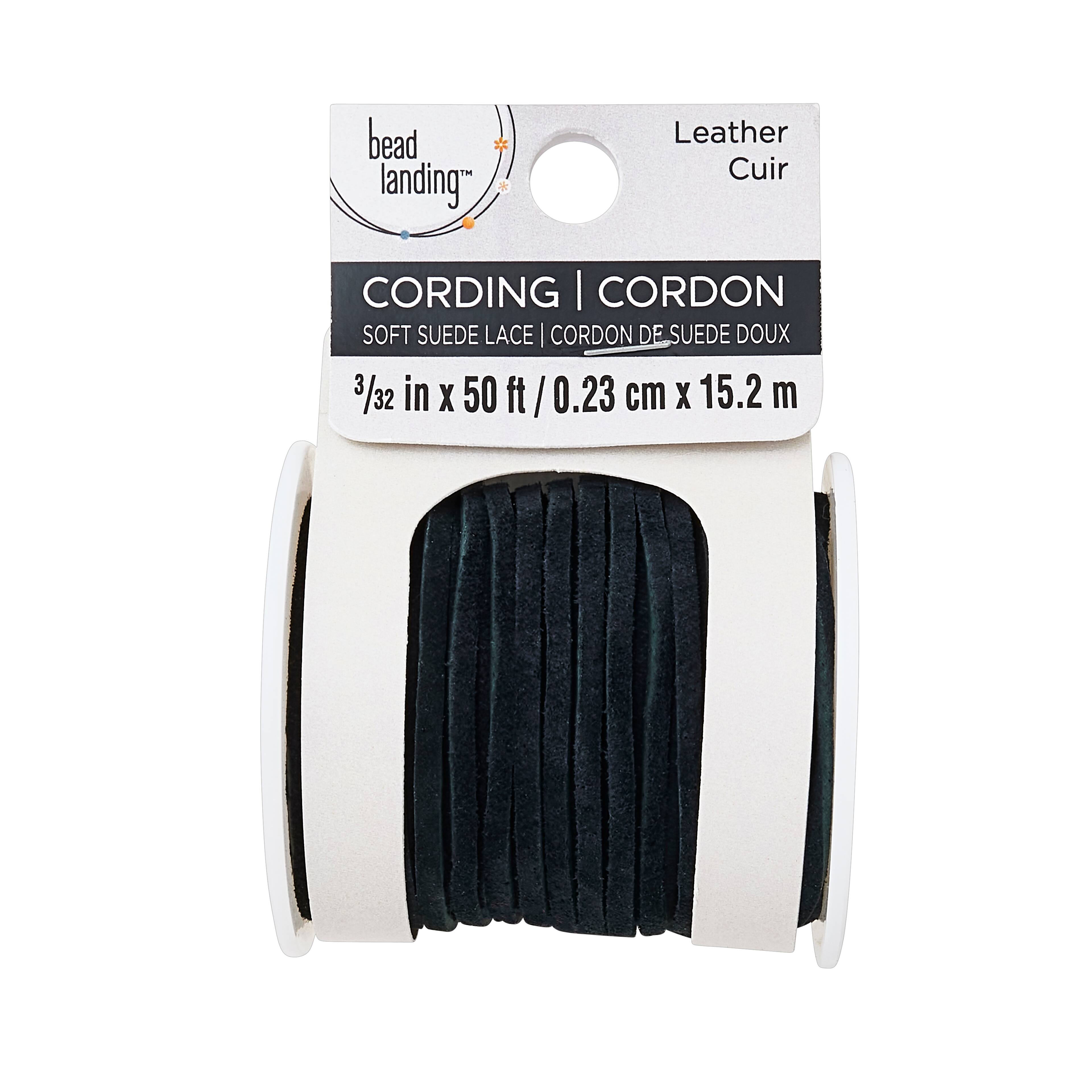 6 Pack: Black Soft Suede Lace Cording by Bead Landing™