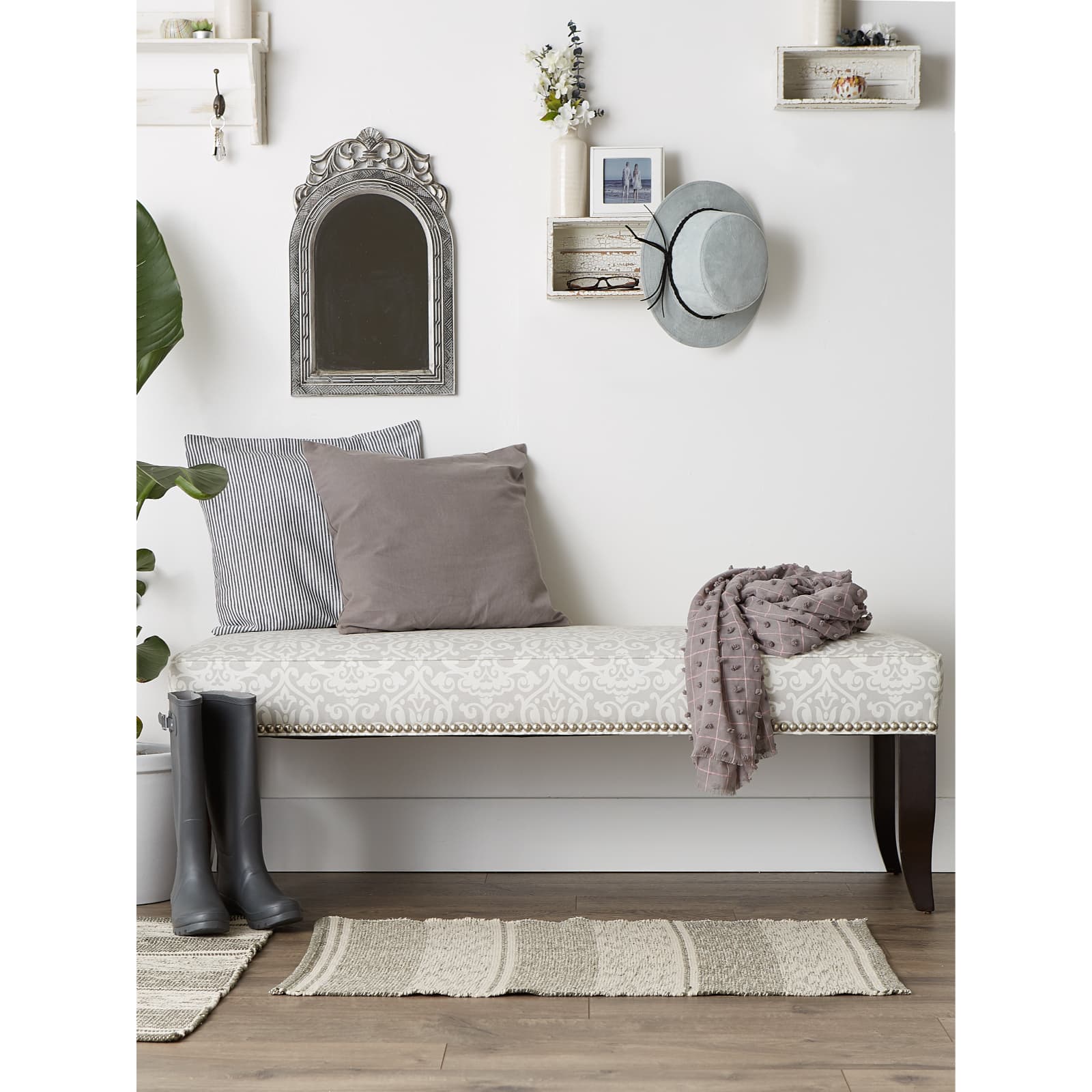 DII® Shadow Stripe Variegated Recycled Yarn Rug Set