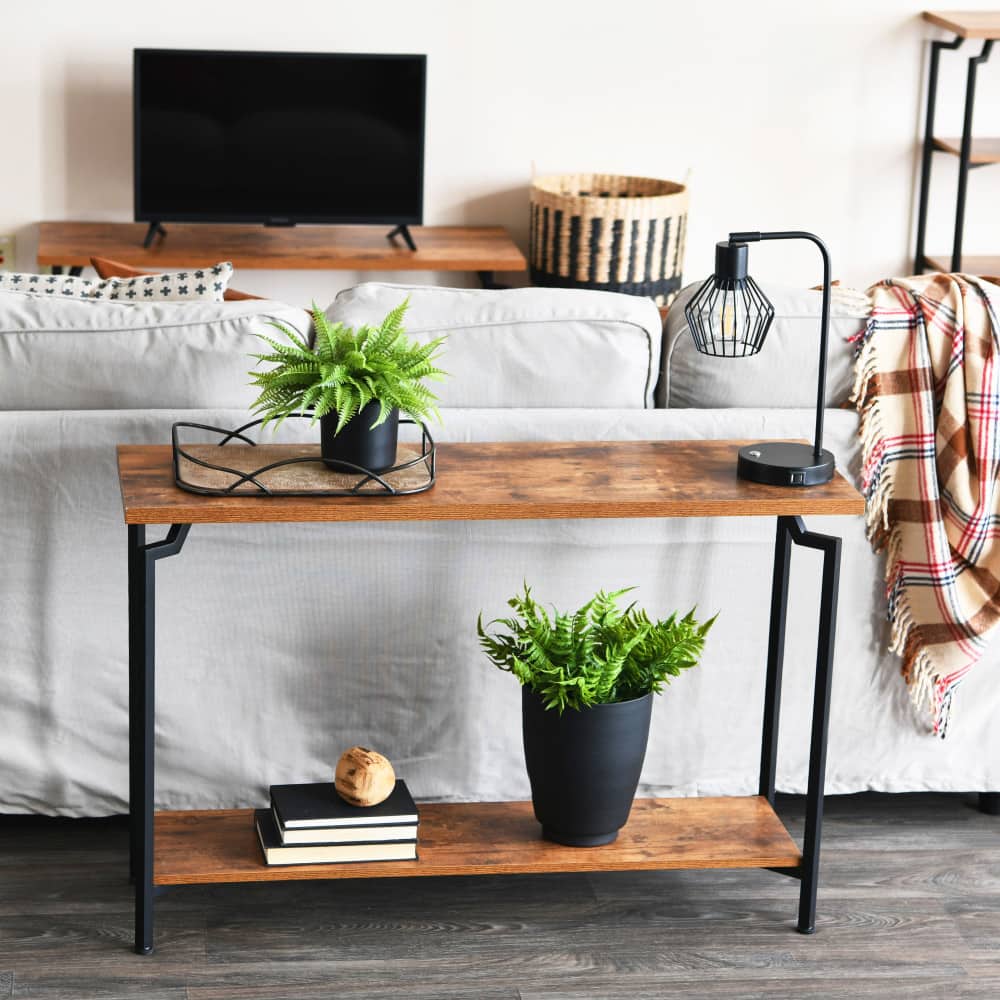 Household Essentials Crown Console 23" 2-Tier Console Table
