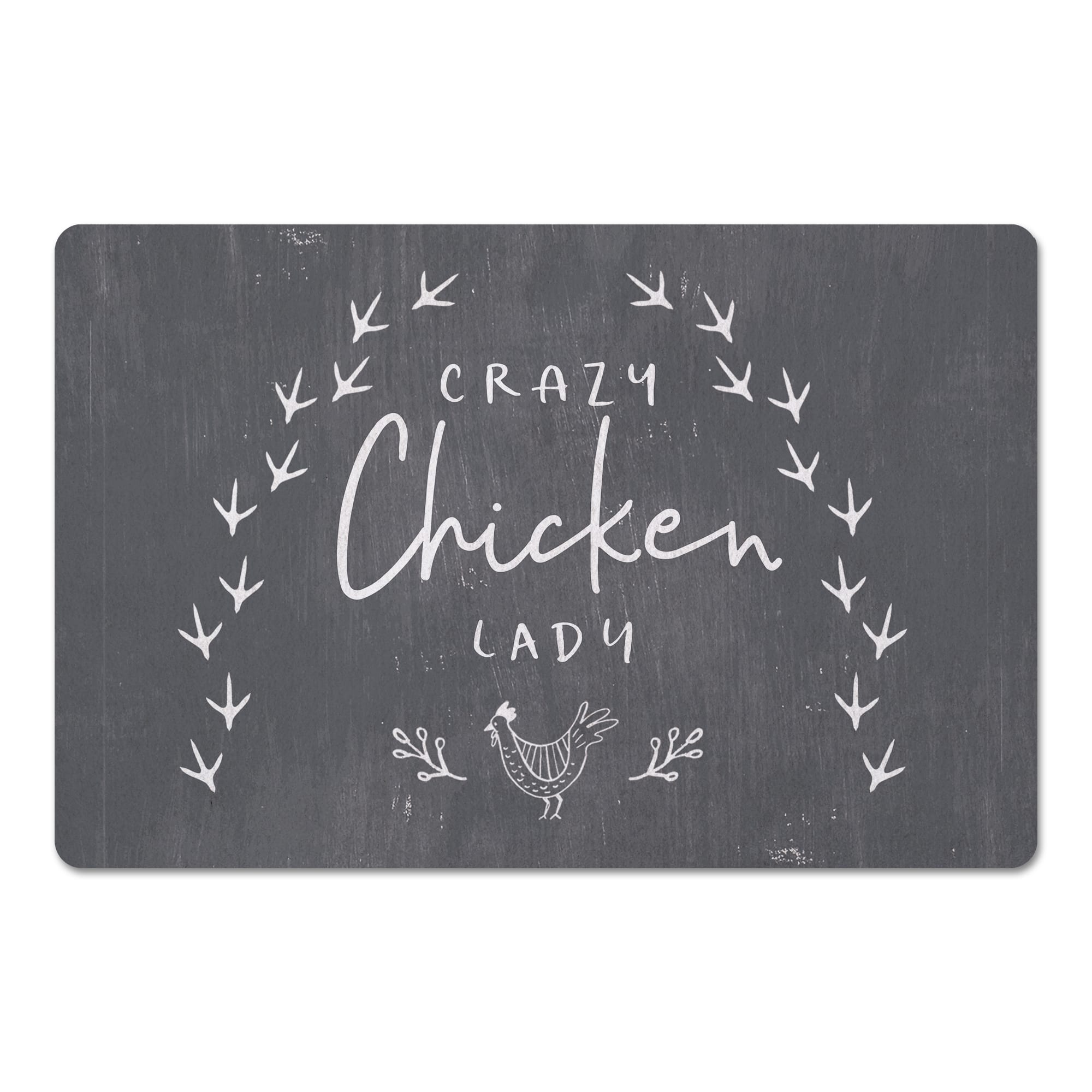 Crazy Chicken Lady 18" x 27" Floor Mat
