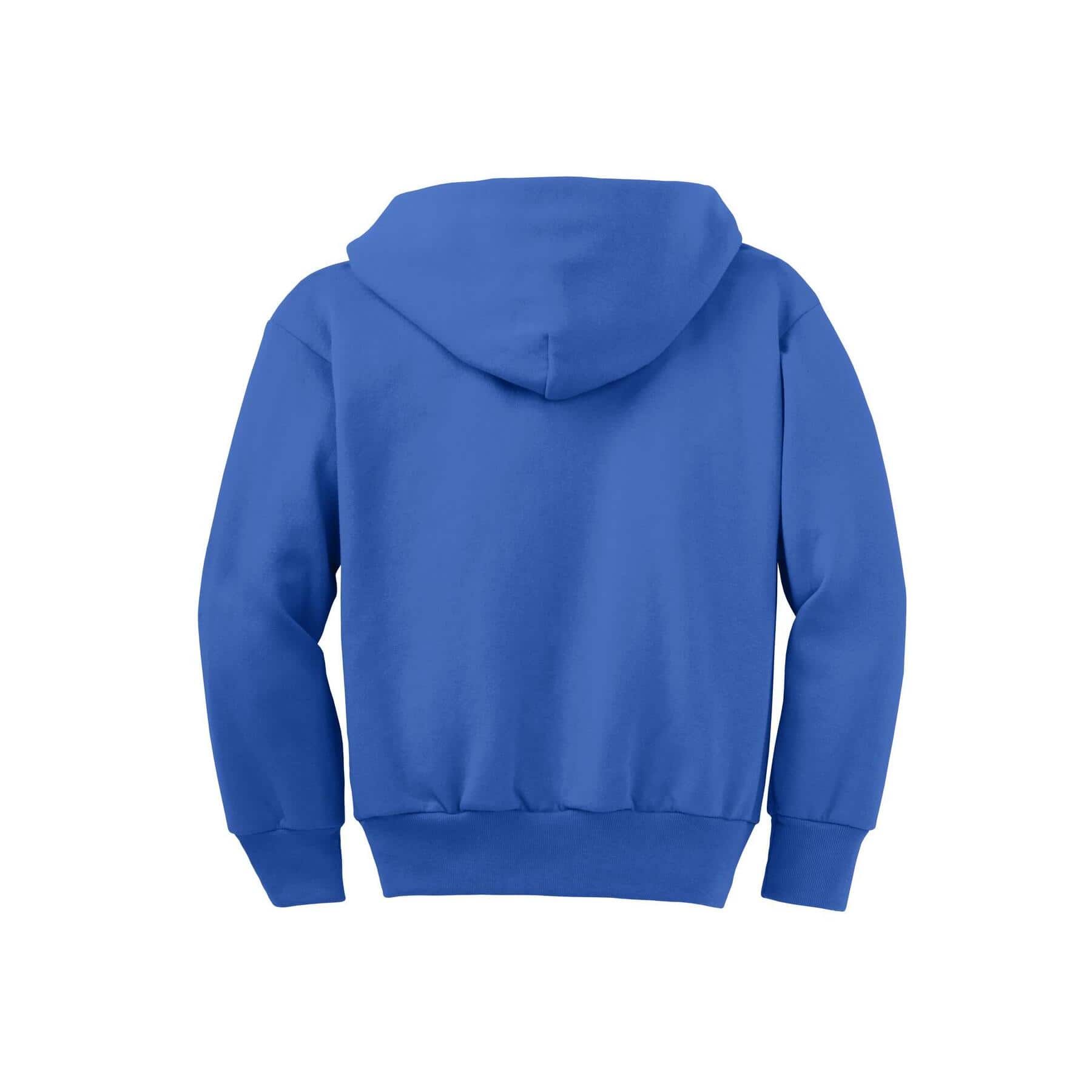Port & Company® Youth Core Fleece Full-Zip Hooded Sweatshirt