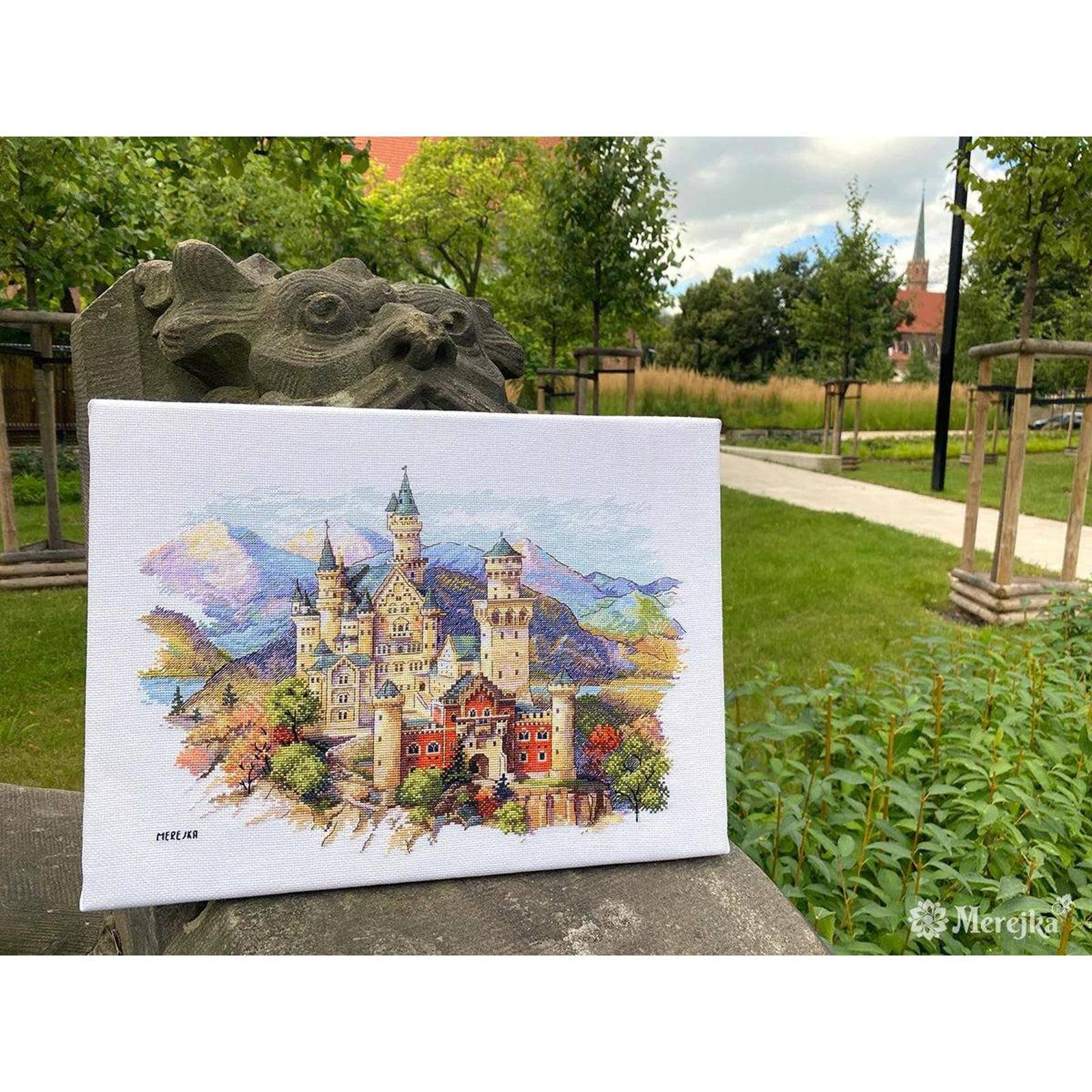 Merejka Neuschwanstein Castle Counted Cross Stitch Kit