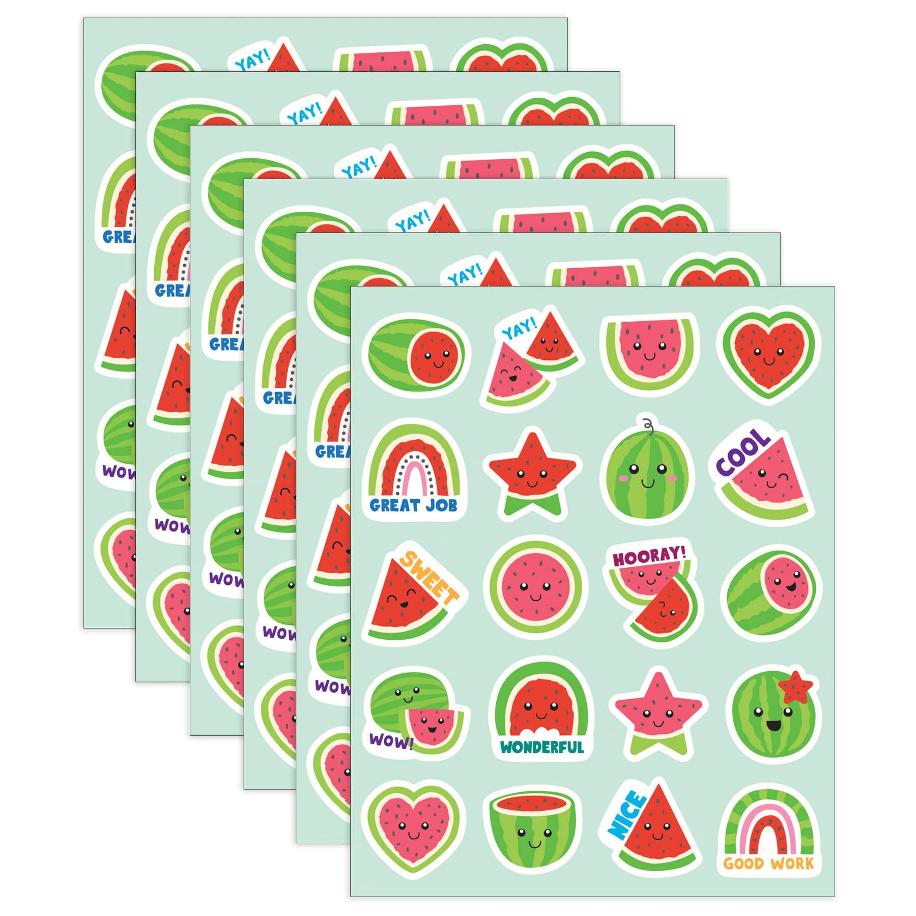 Teacher Created Resources® Watermelon Smelly Stickers, 6 Packs of 120