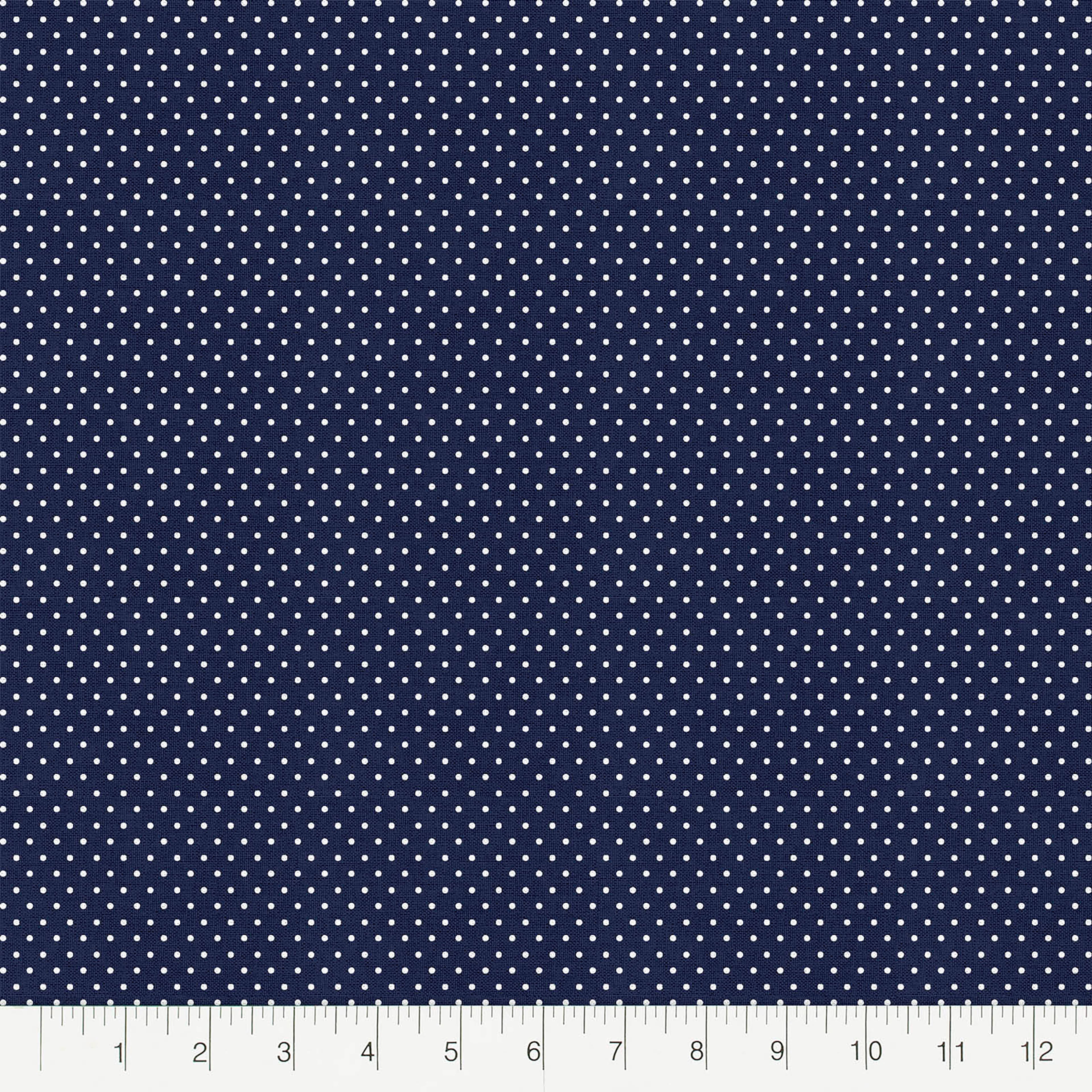 Fabric Editions Navy Pin Dot Cotton Fabric