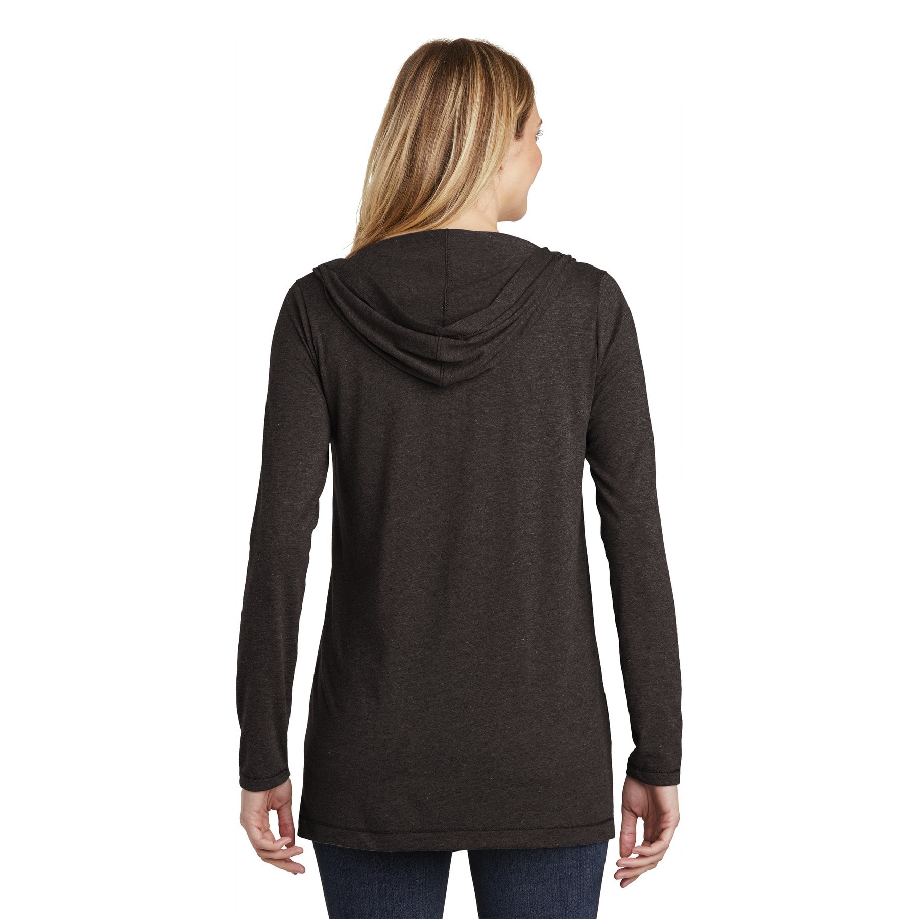 District® Women's Perfect Tri-blend Hooded Cardigan