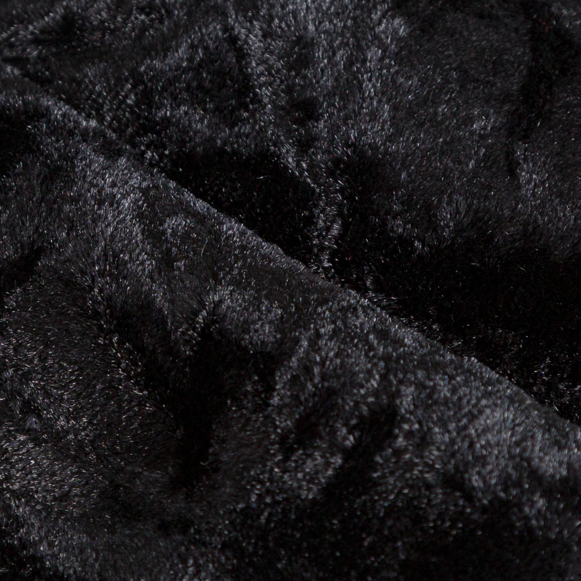 12 Pack: Black Crushed Velvet Fabric Bundle by Loops & Threads®