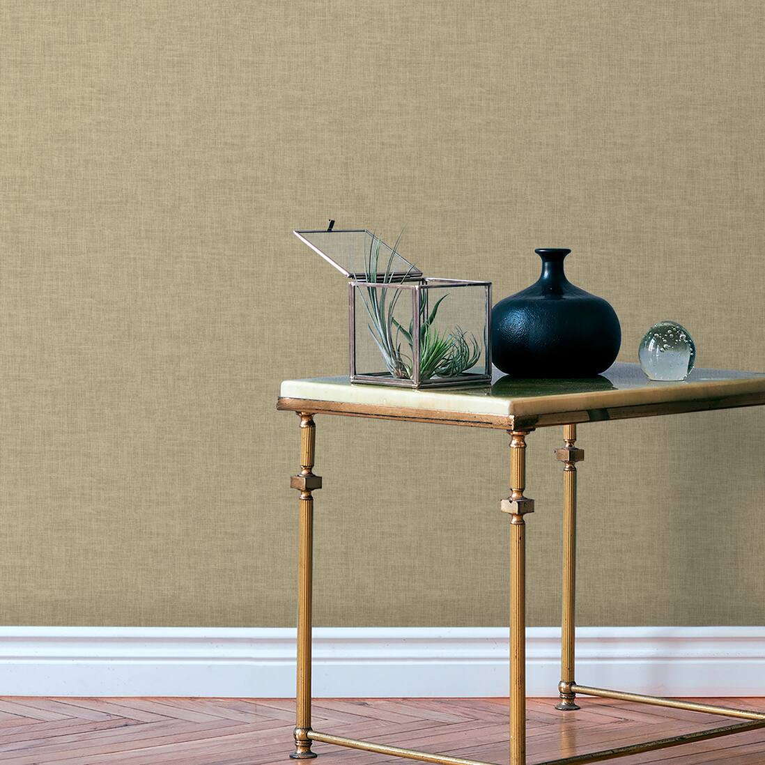Designs Direct Antibes Linen Weave Texture Wallpaper