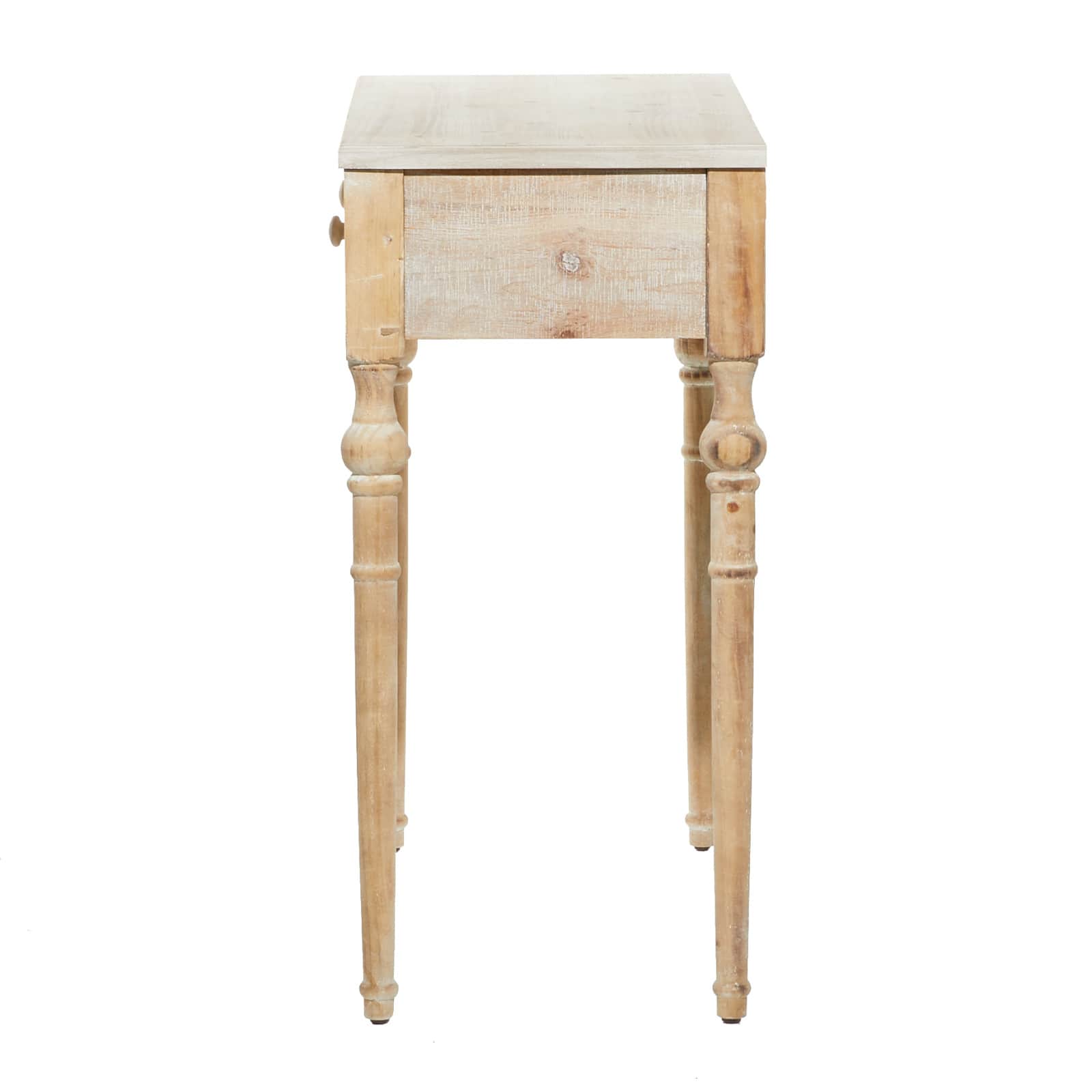 Brown Farmhouse Wood Console Table, 33" x 36"