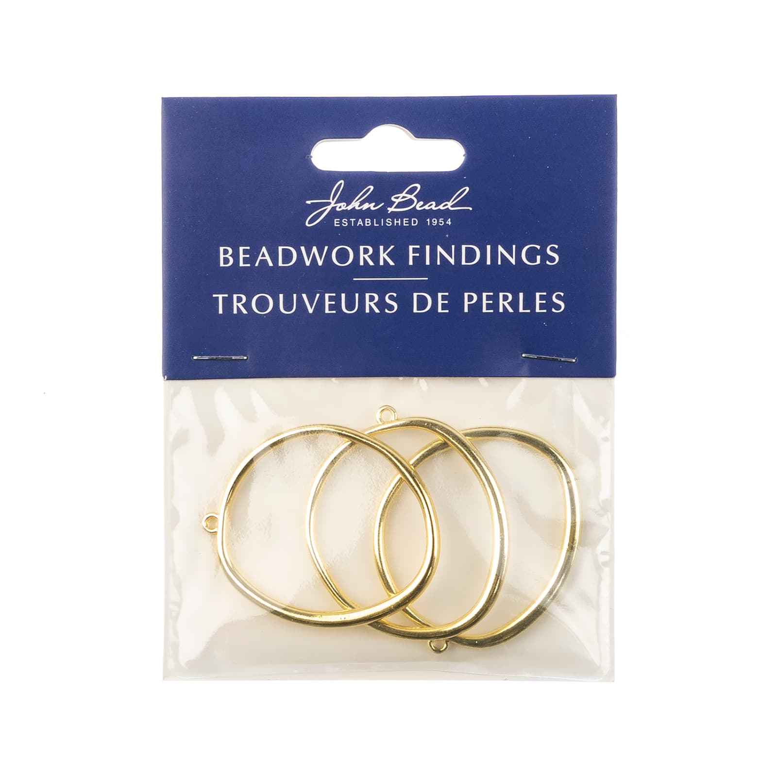 John Bead Beadwork Findings Gold Organic Circle Pendant, 3ct.