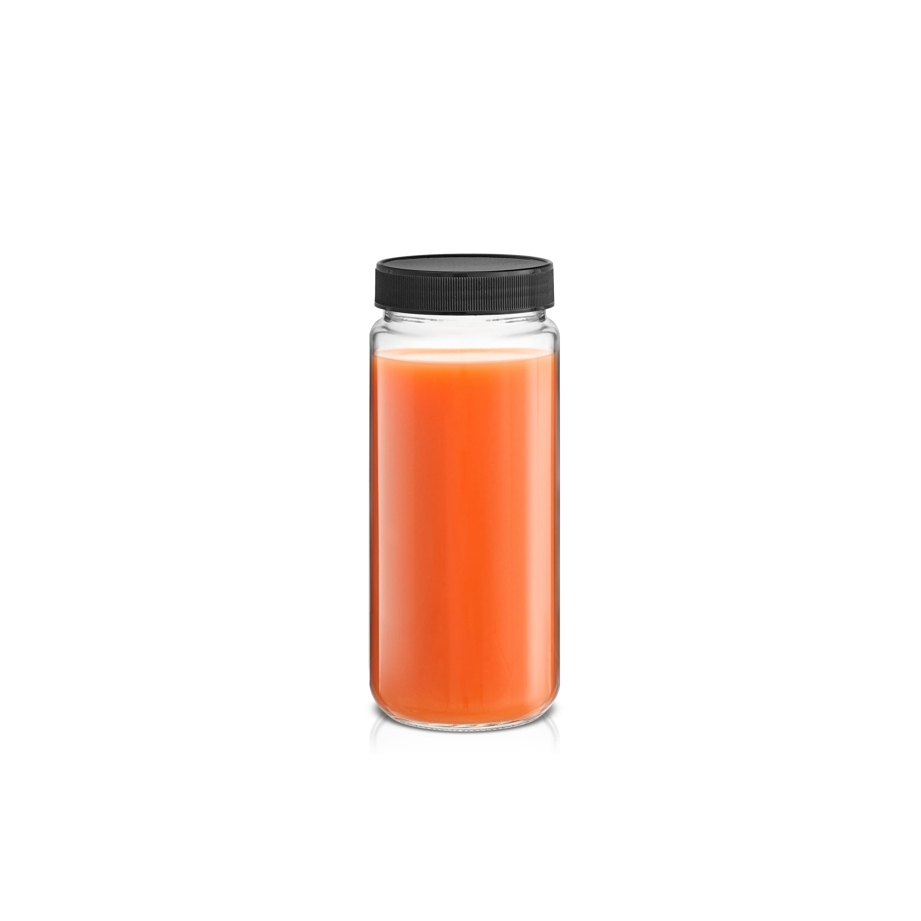 JoyJolt® 16oz. Reusable Glass Juice Bottles with Lids