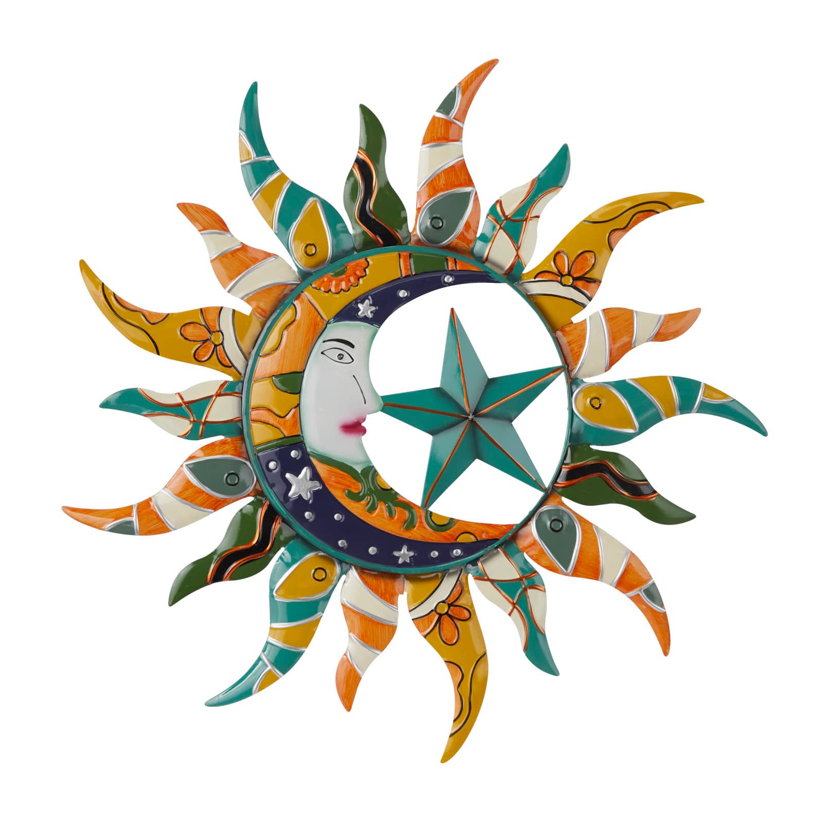 Multi Metal Eclectic Wall Decor, 36" x 36" x 2"