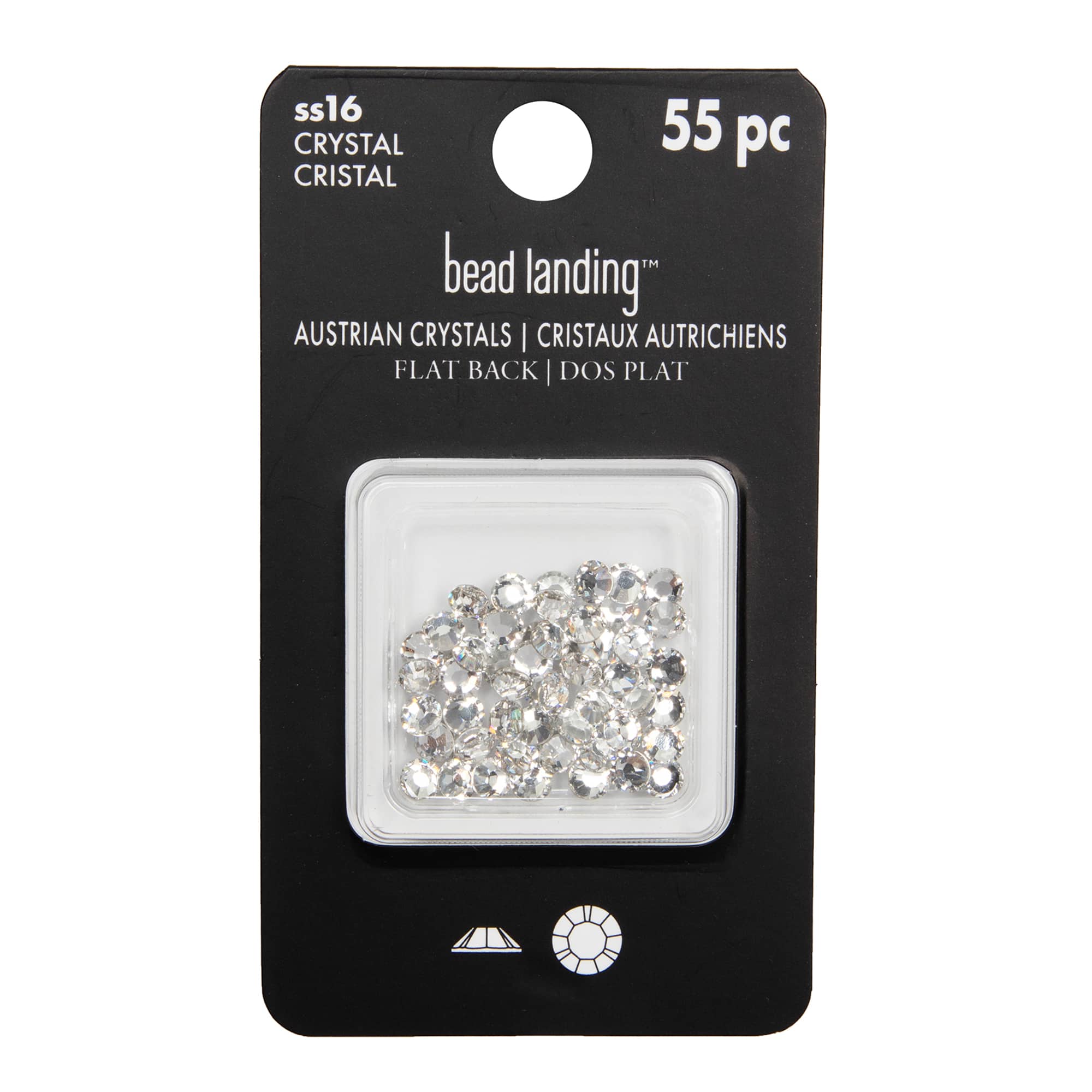 6 Packs: 55 ct. (330 total) SS16 Round Flatback Austrian Crystals by Bead Landing™