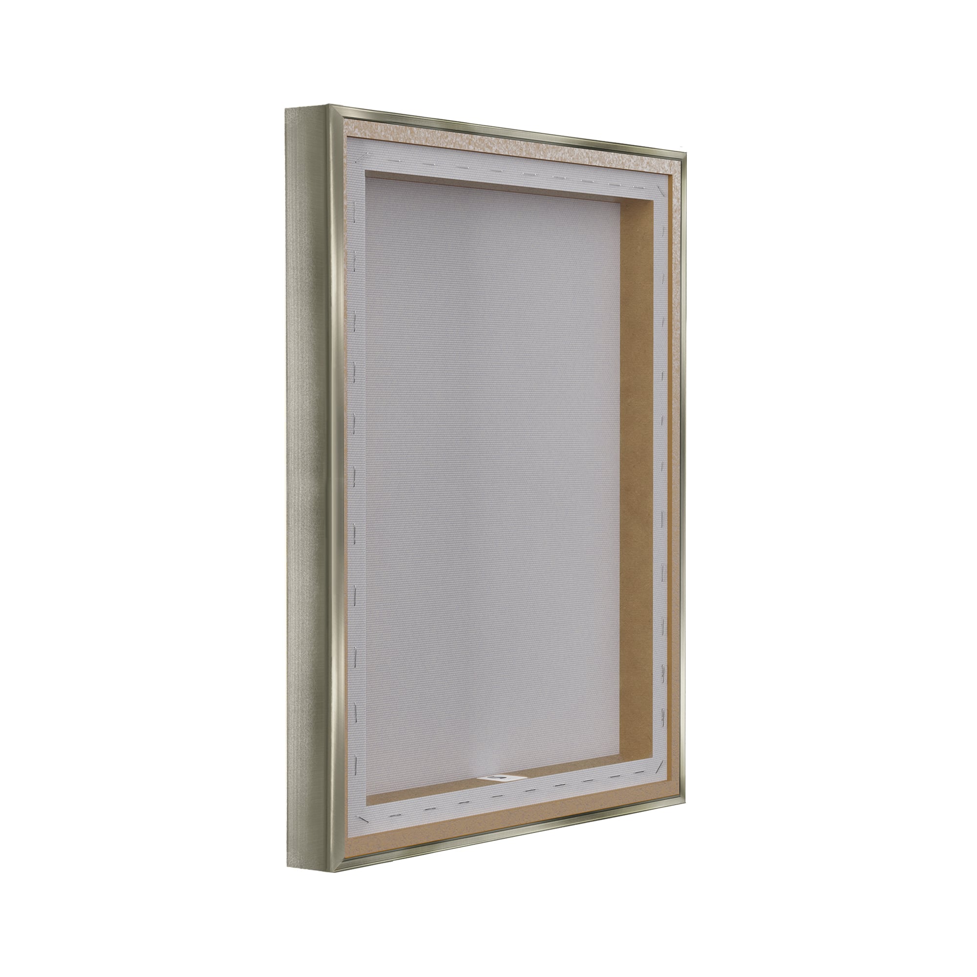 Stupell Industries White Bunny Floral Crown Floating Frame Wall Art