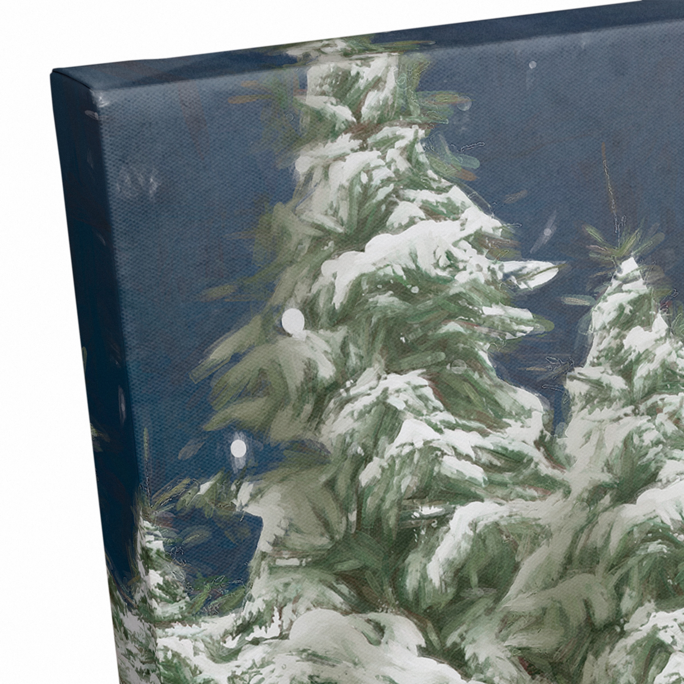 Train Santa 24" x 24" Canvas Wall Art