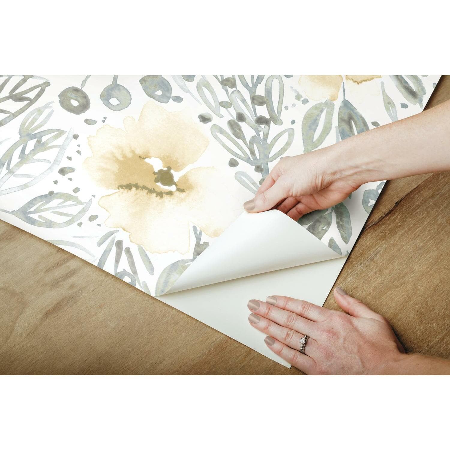 RoomMates Clara Jean April Showers Peel & Stick Wallpaper