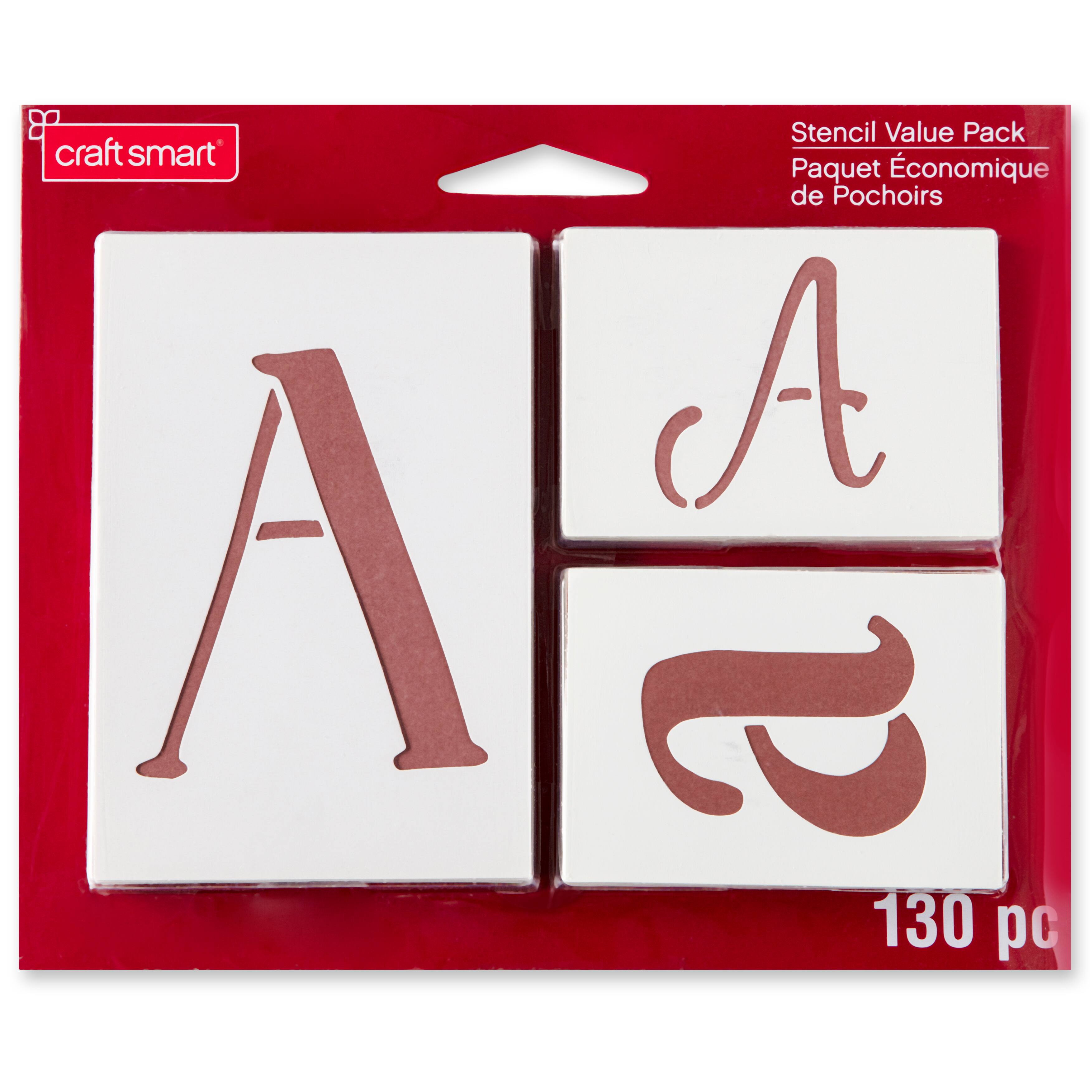 Letter Stencils Value Pack by Craft Smart®