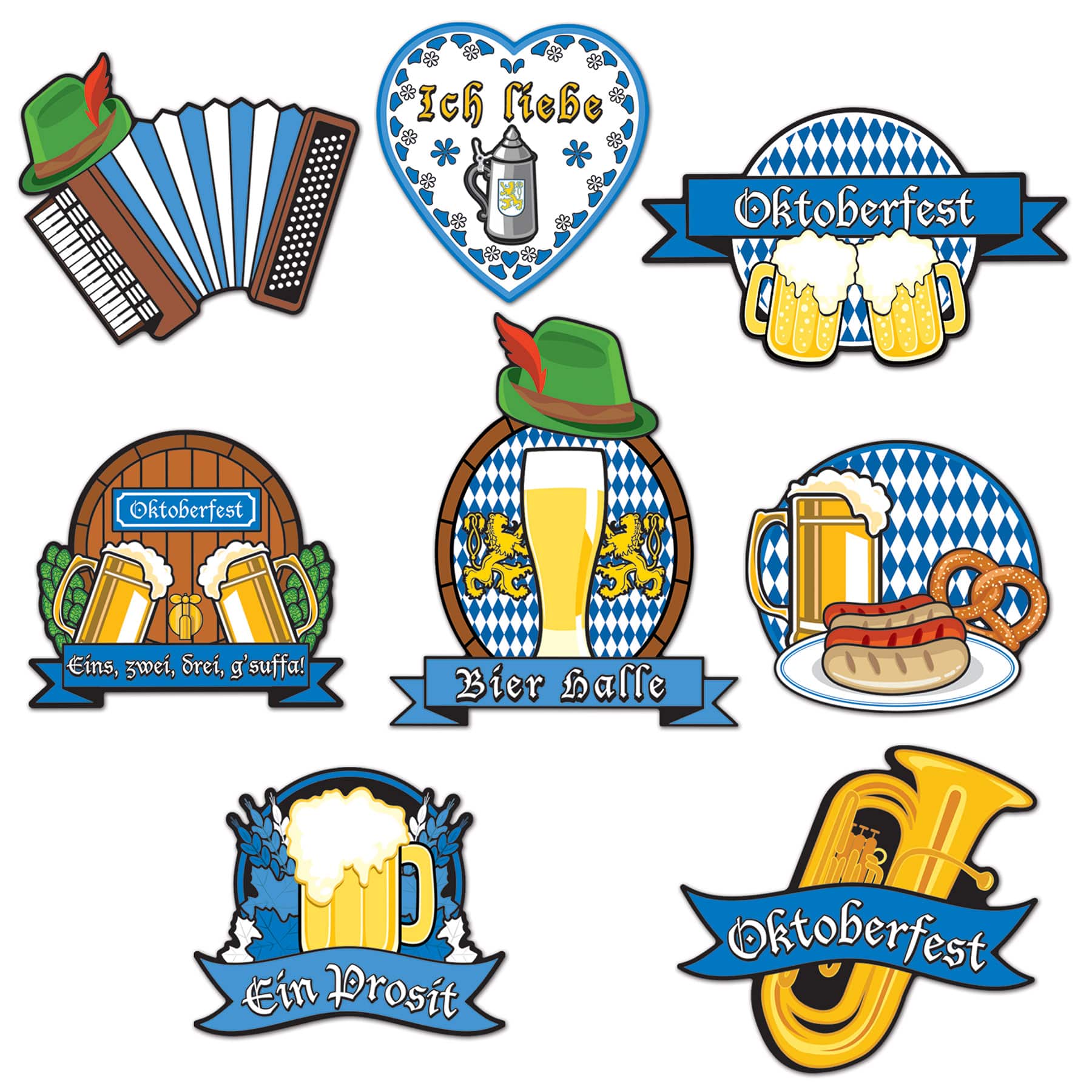 Beistle Oktoberfest Cutouts Set