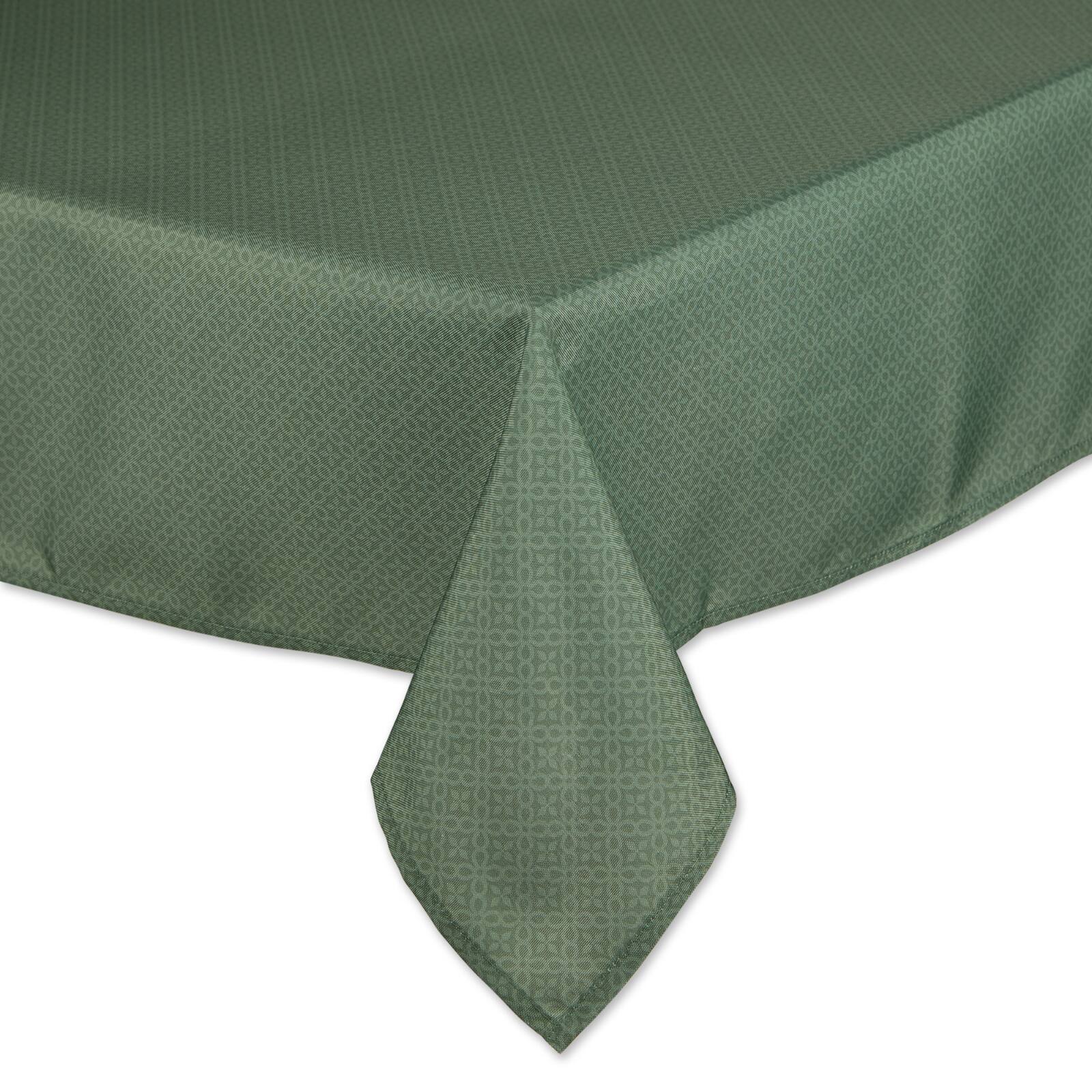 Artichoke Tonal Lattice Print Outdoor Tablecloth 60" x 84"