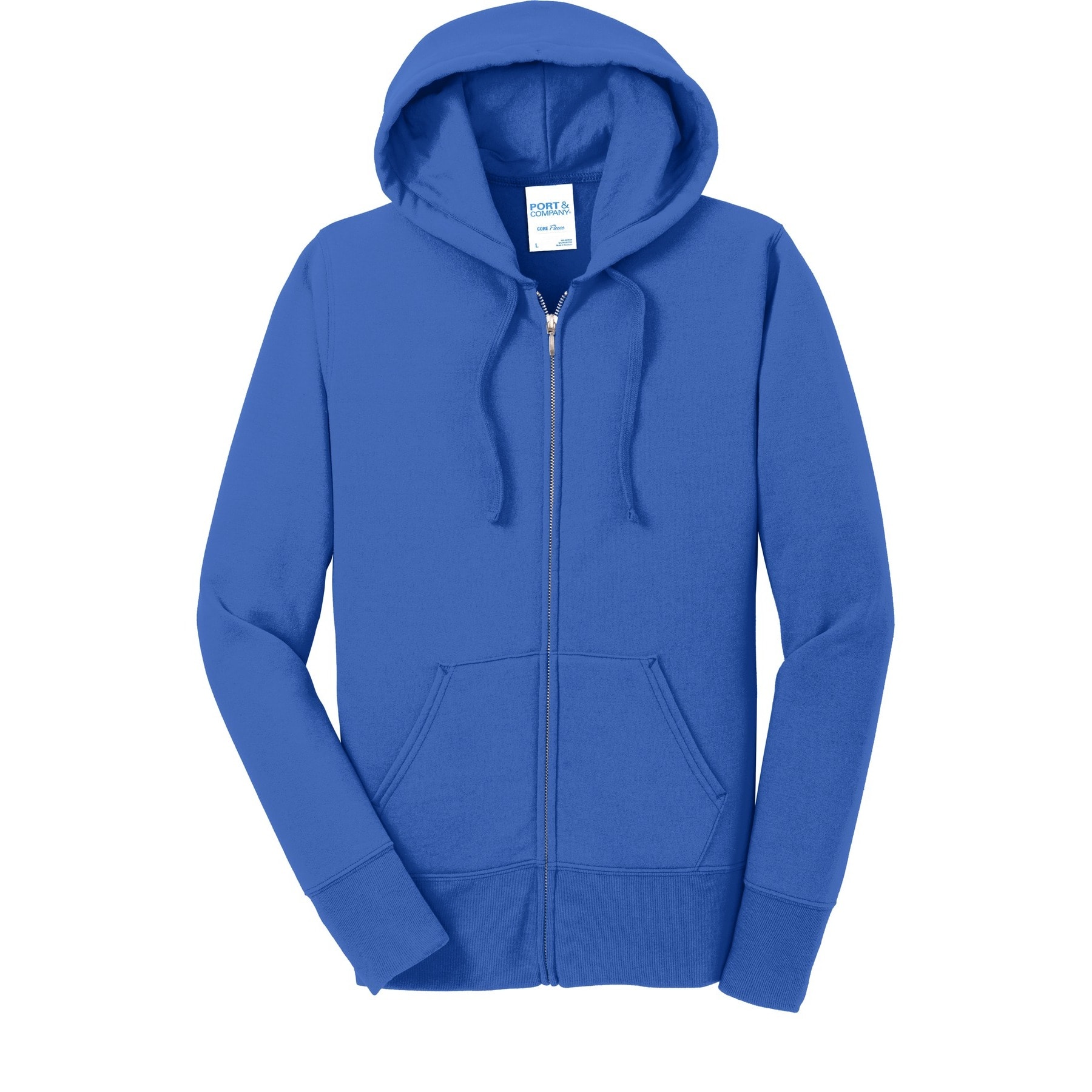Port & Company® Ladies Core Fleece Full-Zip Hooded Sweatshirt