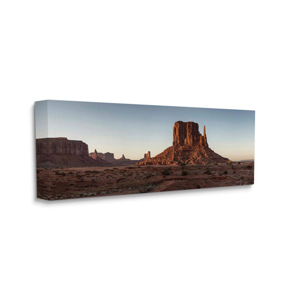 Stupell Industries Dessert Landscape Canyon Sky Blue Brown Photograph Canvas Wall Art