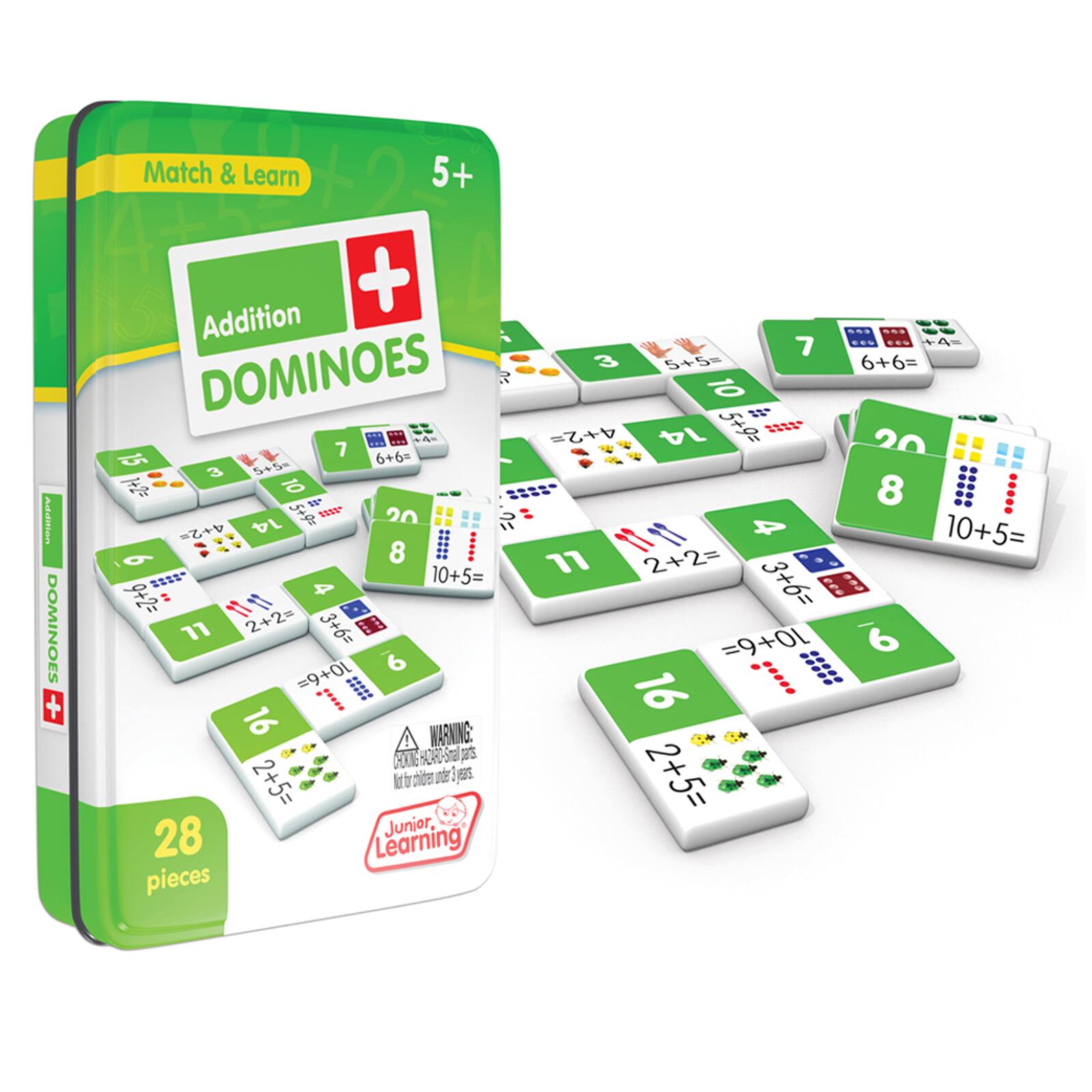 Junior Learning® Addition Dominoes Set, 2ct.