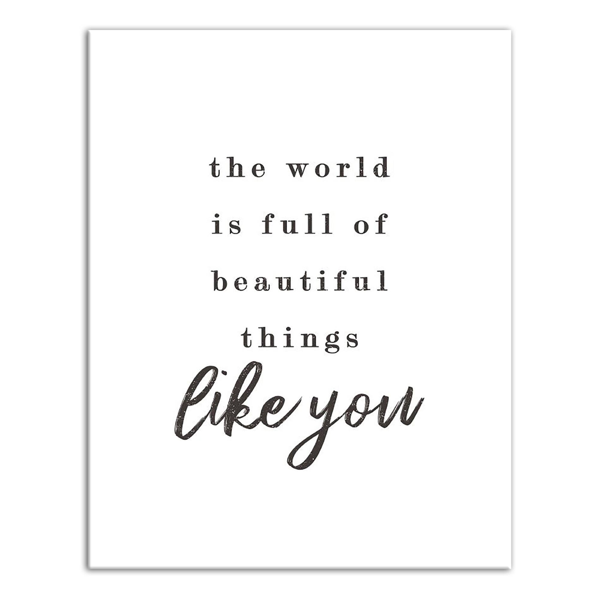 Beautiful Things Like You 11" x 14" Canvas Wall Art