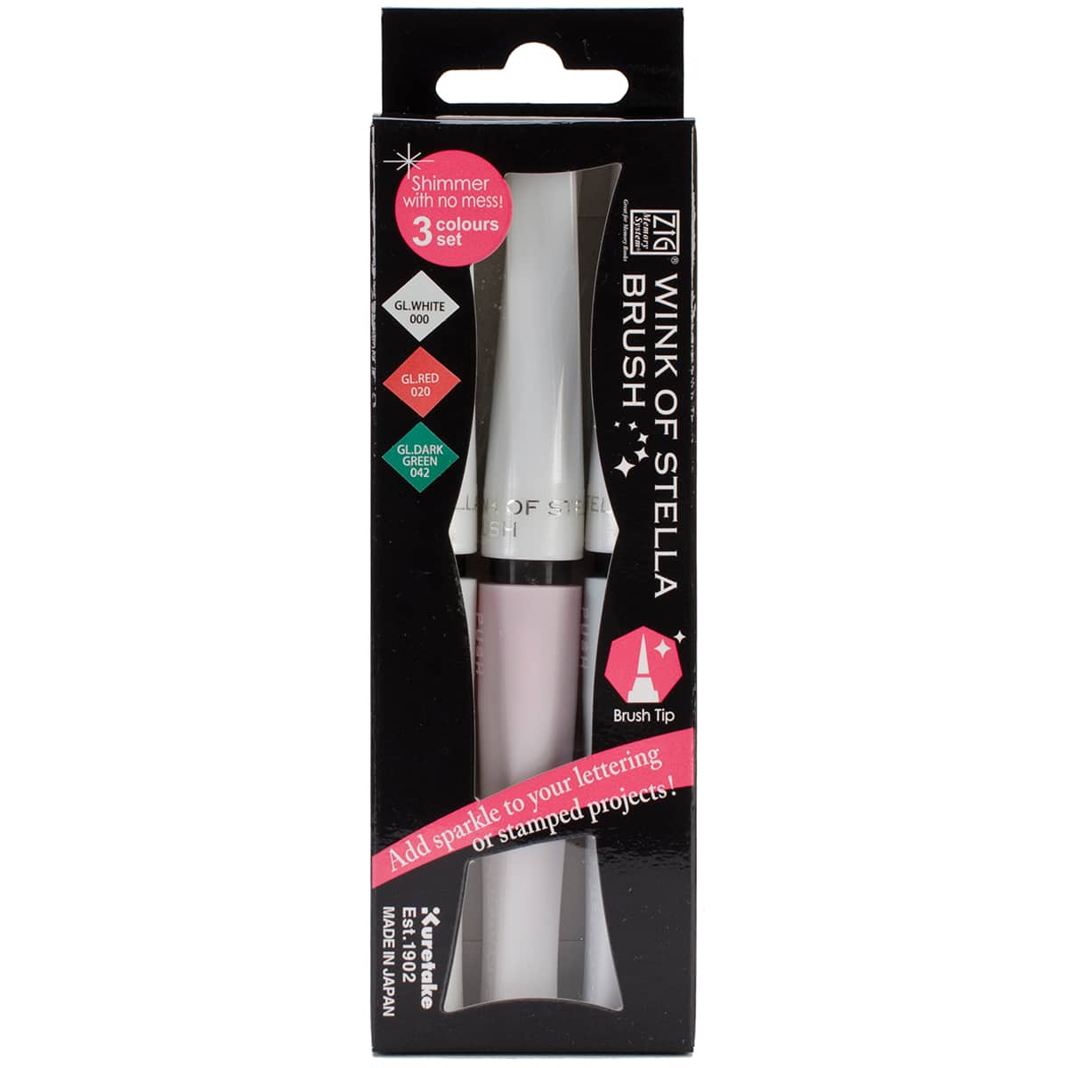 Kuretake ZIG® Wink of Stella™ Brush Glitter Marker Set