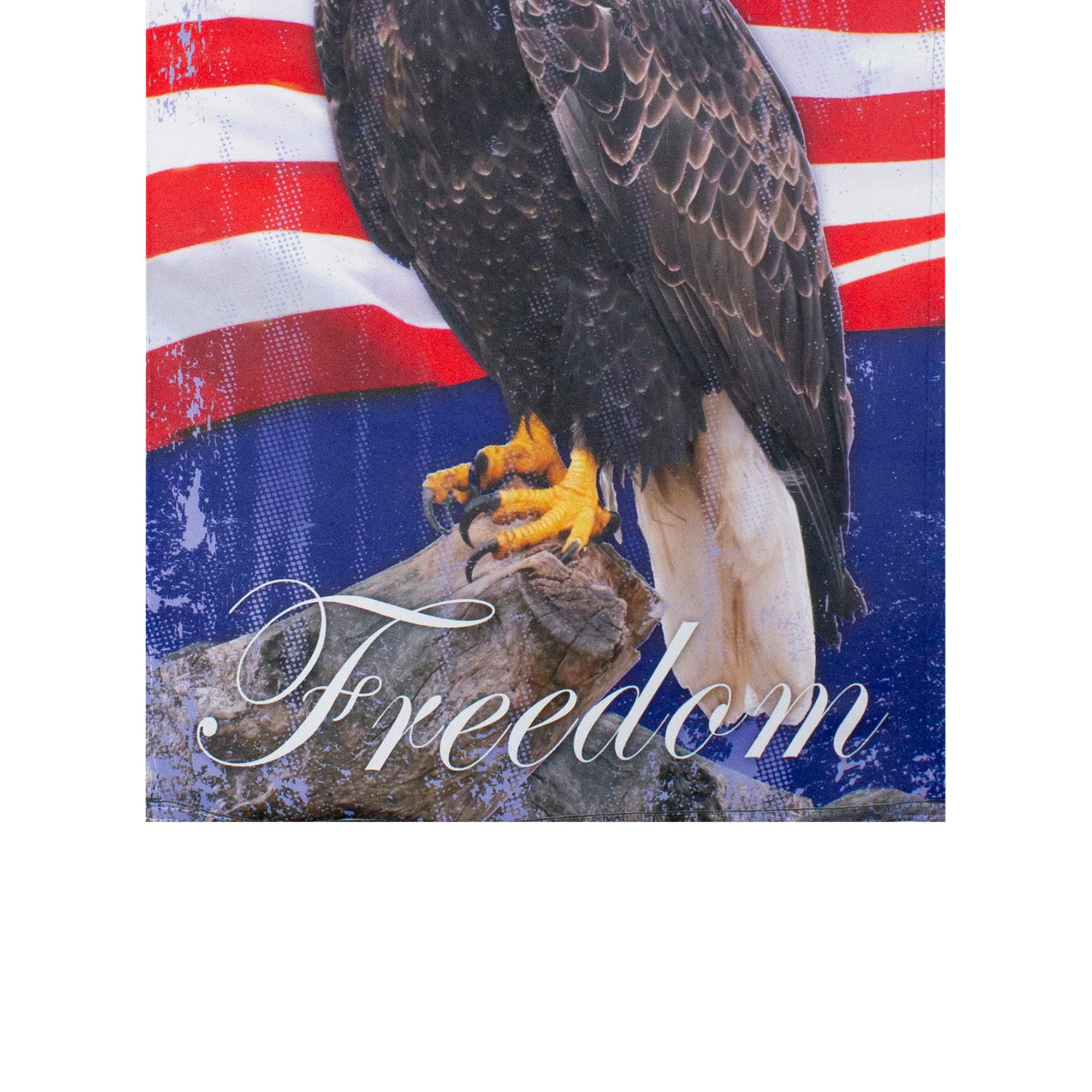 Freedom Bald Eagle Patriotic Outdoor Garden Flag 12.5" x 18"