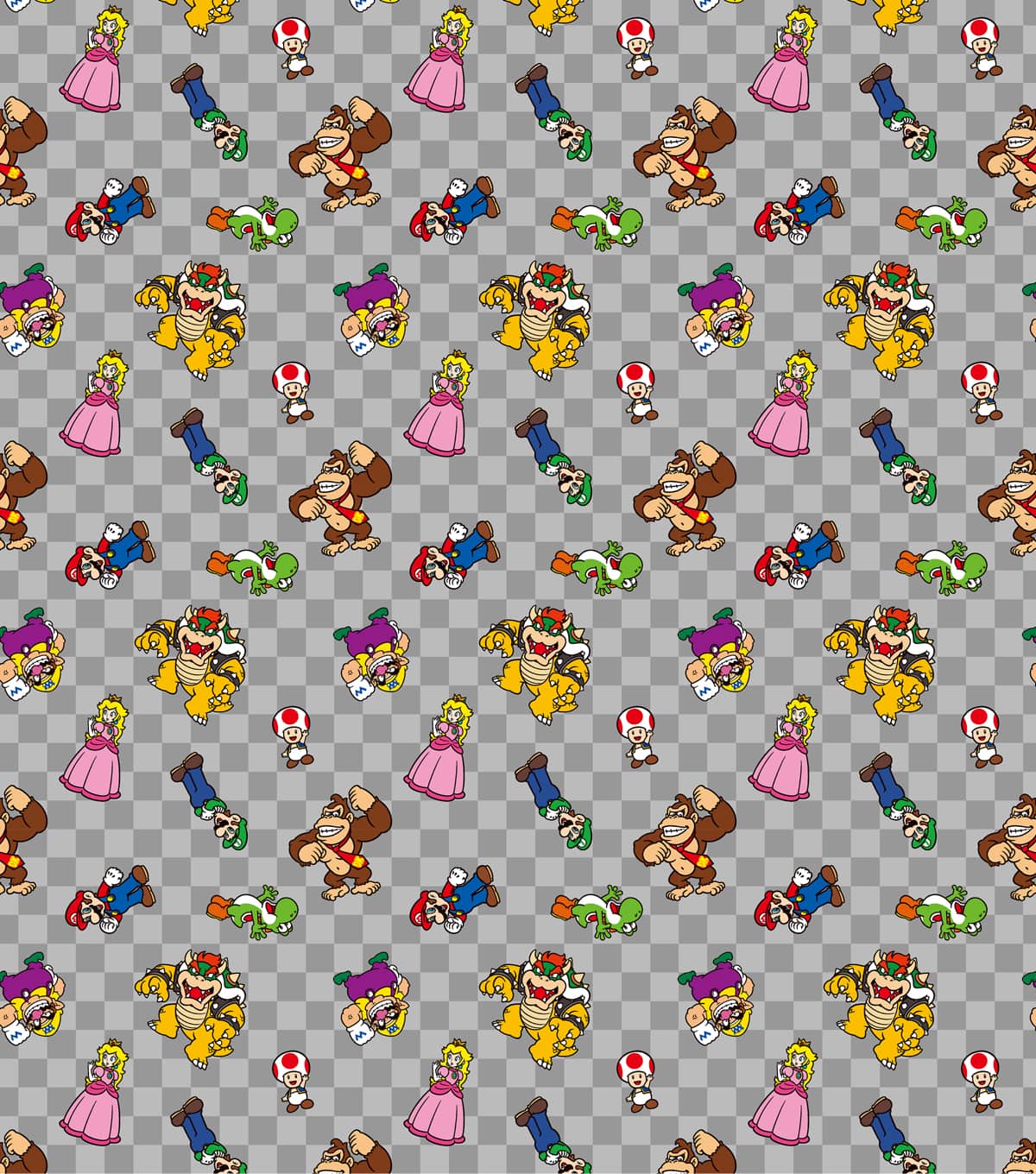 Nintendo® Super Mario Character Cotton Fabric