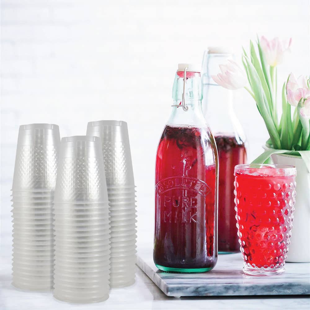 JAM Paper 12oz. Clear Plastic Party Cups, 200ct.