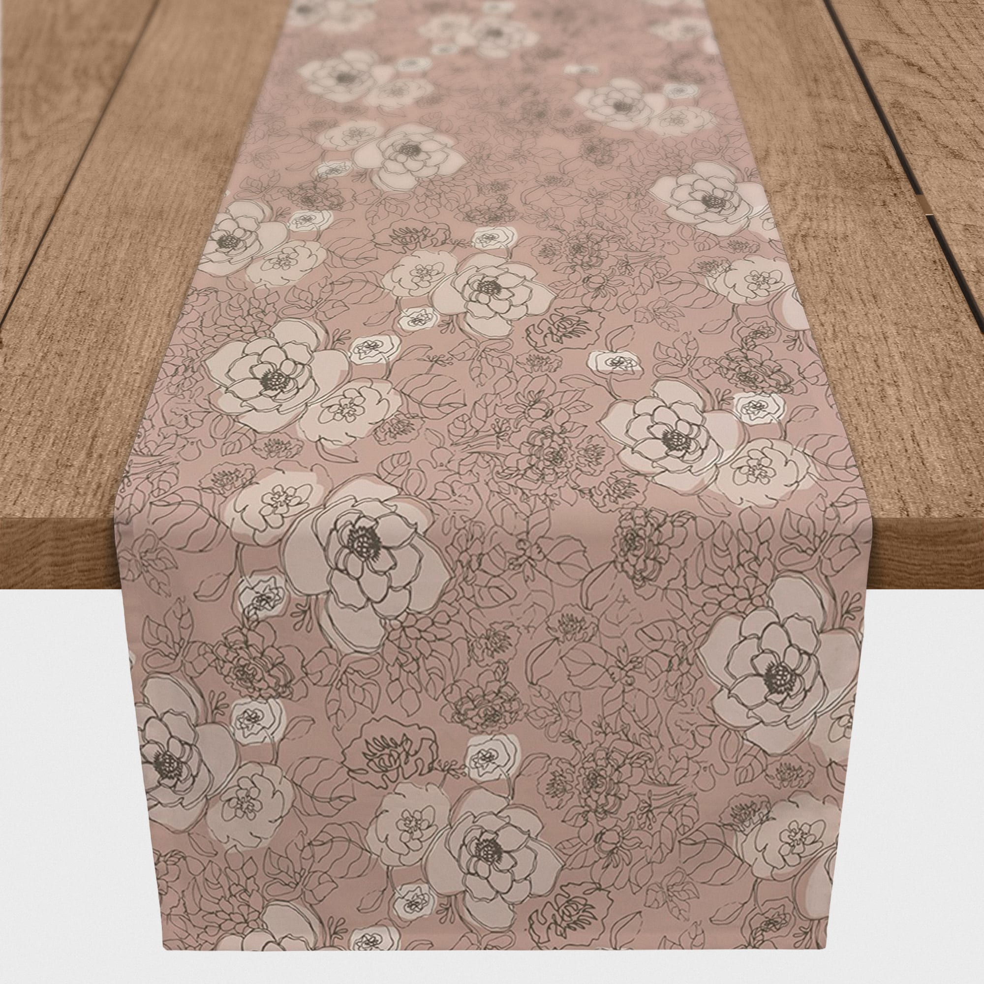 90" Multi Floral Cotton Twill Runner