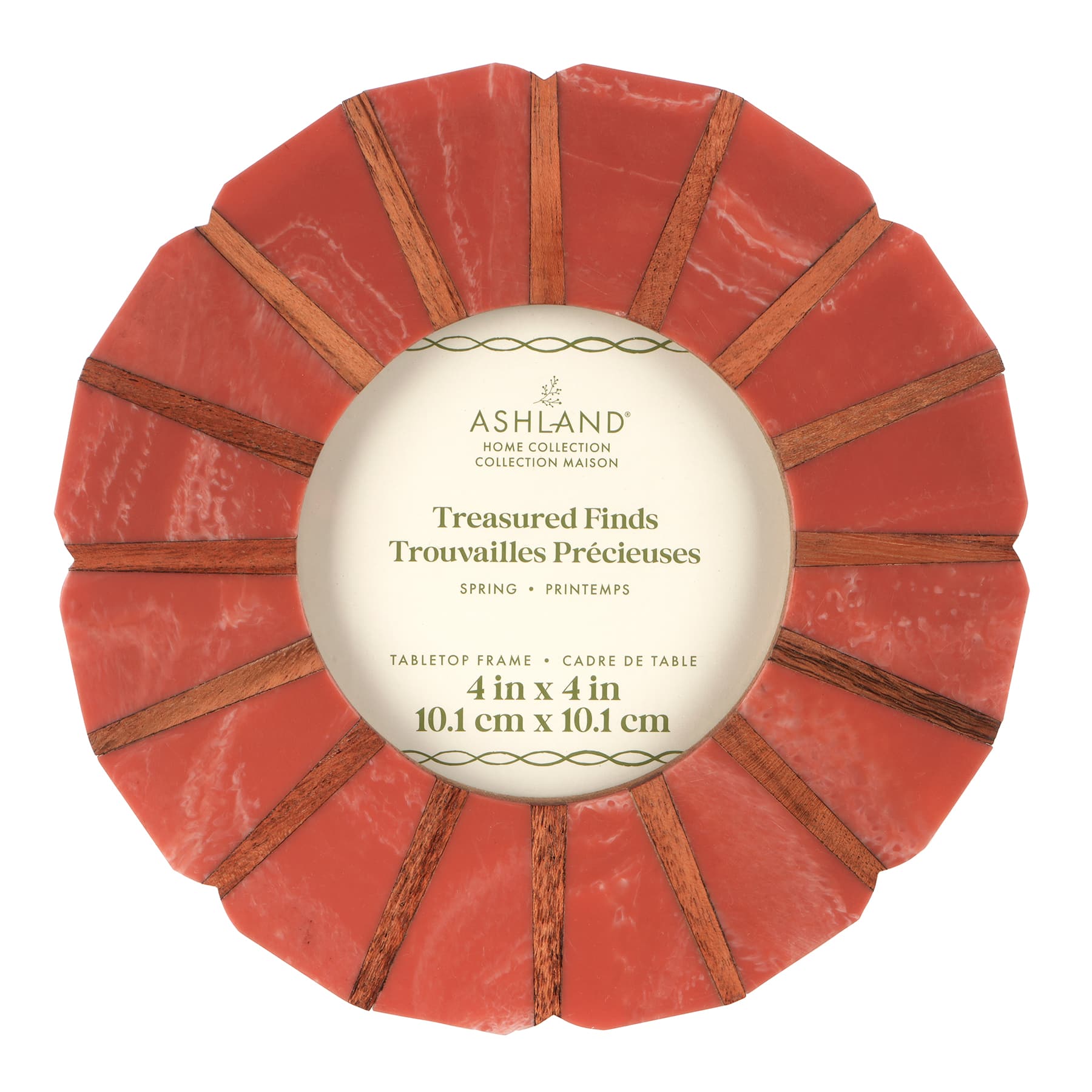 4" x 4" Red Round Tile Tabletop Frame, Treasured Finds by Ashland®